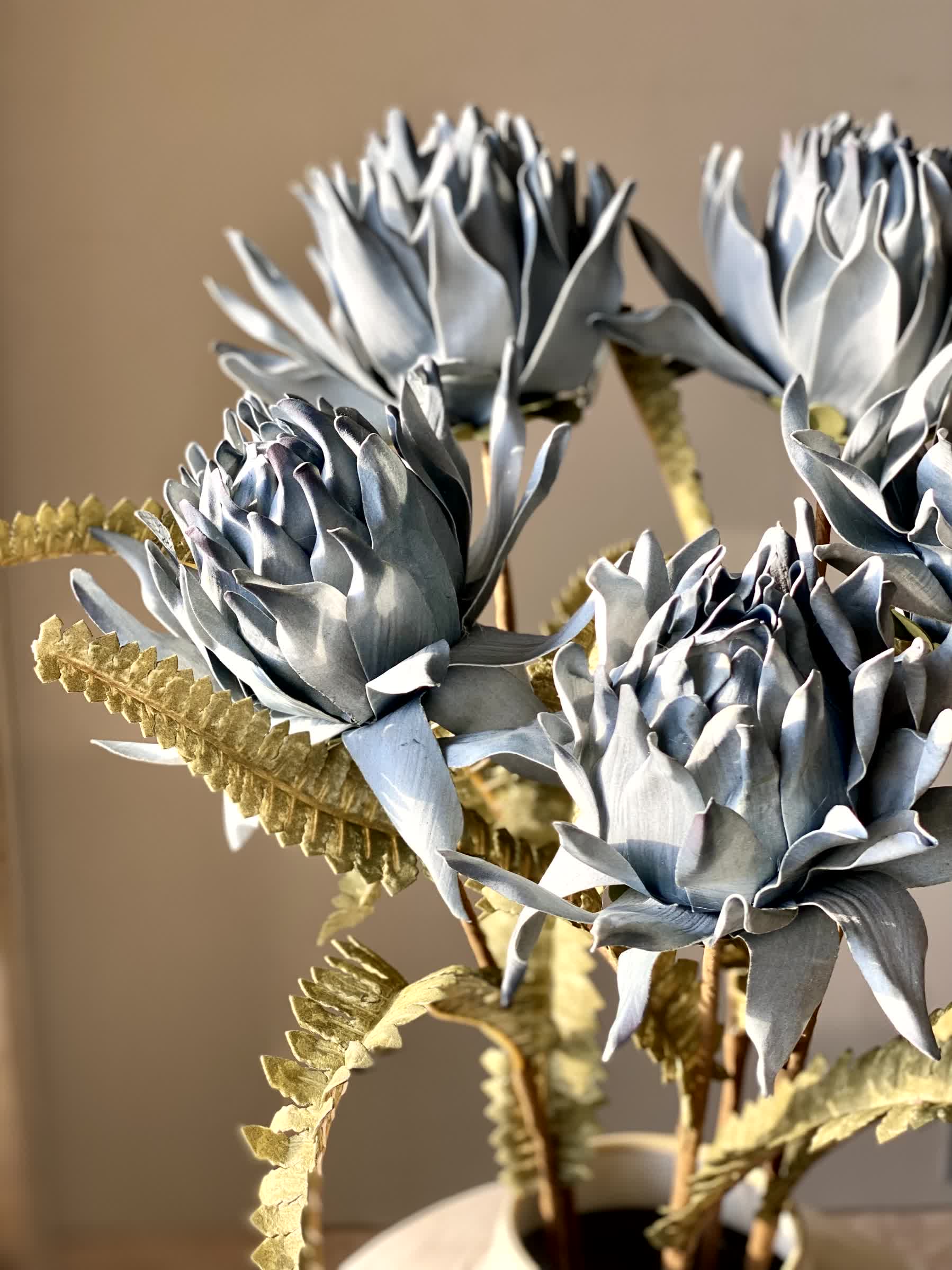 Artificial May Portea Flower Stem - Blue (One Stem)