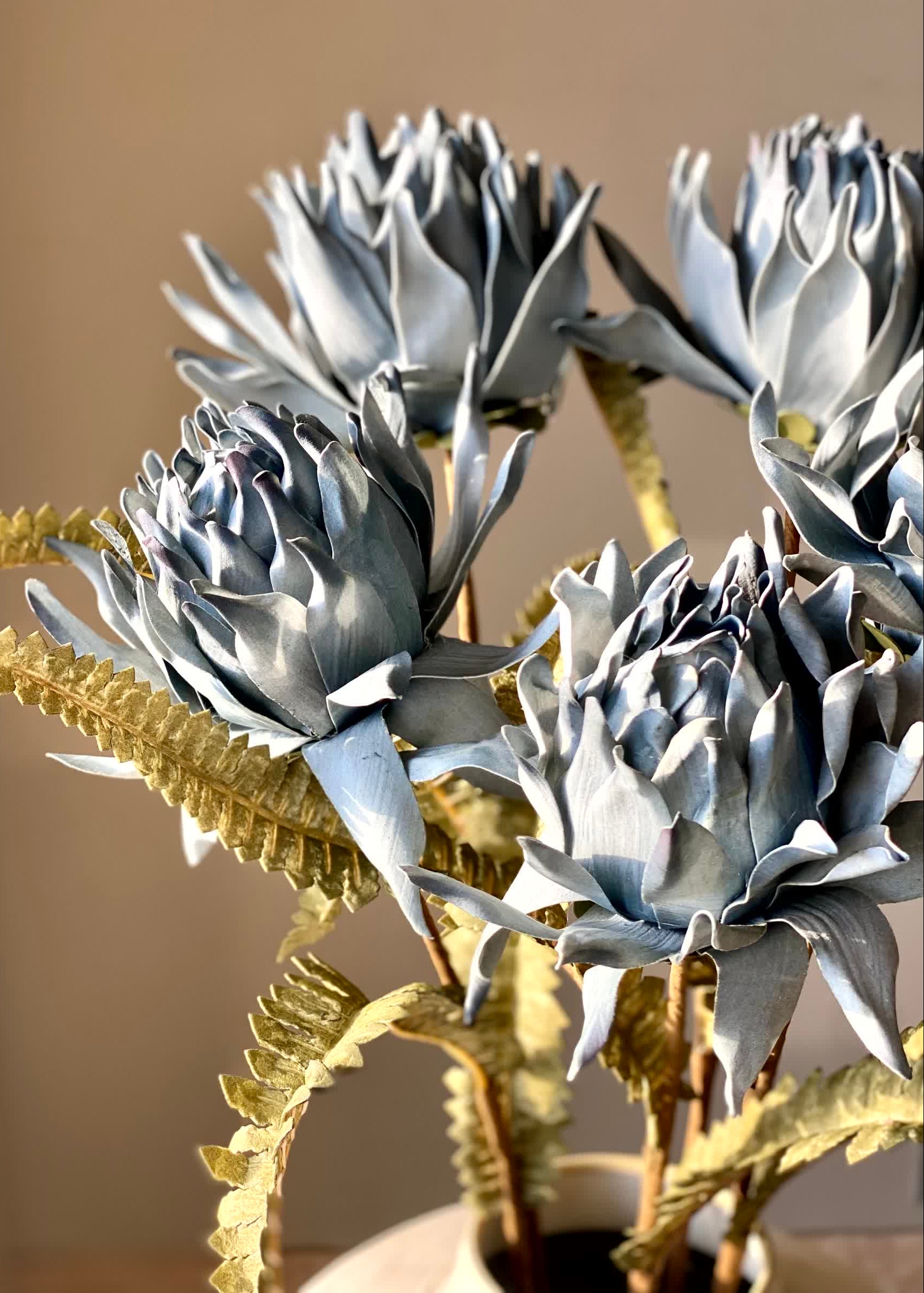 Artificial May Portea Flower Stem - Blue (One Stem)