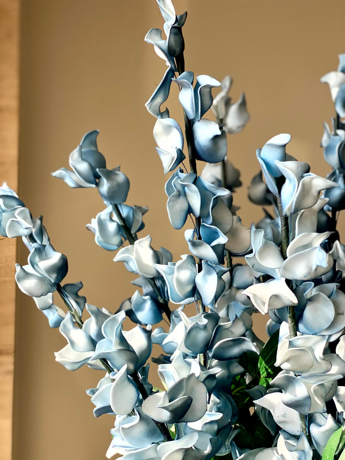 Artificial Dragon Flower Stem - Blue Ombre (One Stem)