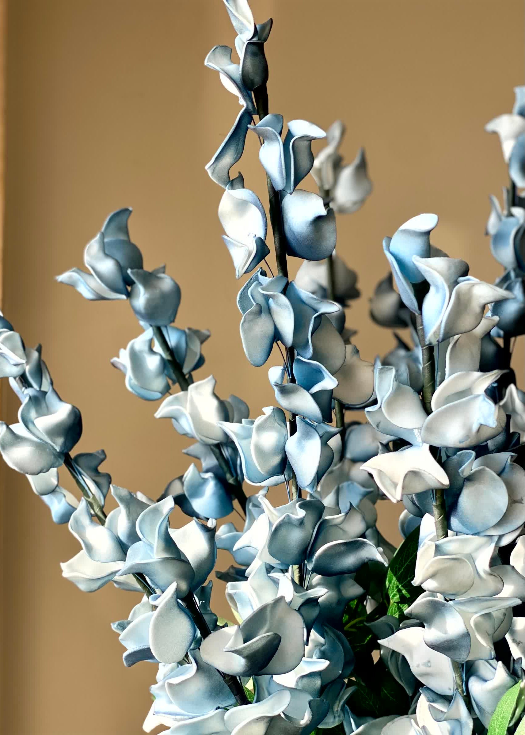 Artificial Dragon Flower Stem - Blue Ombre (One Stem)