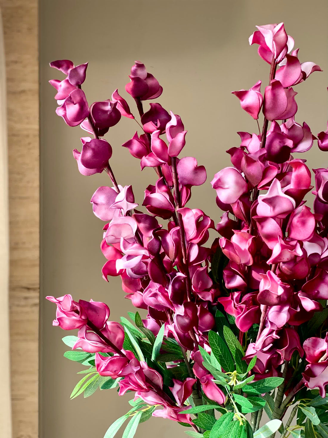 Artificial Dragon Flower Stem - Fuchsia Ombre (One Stem)