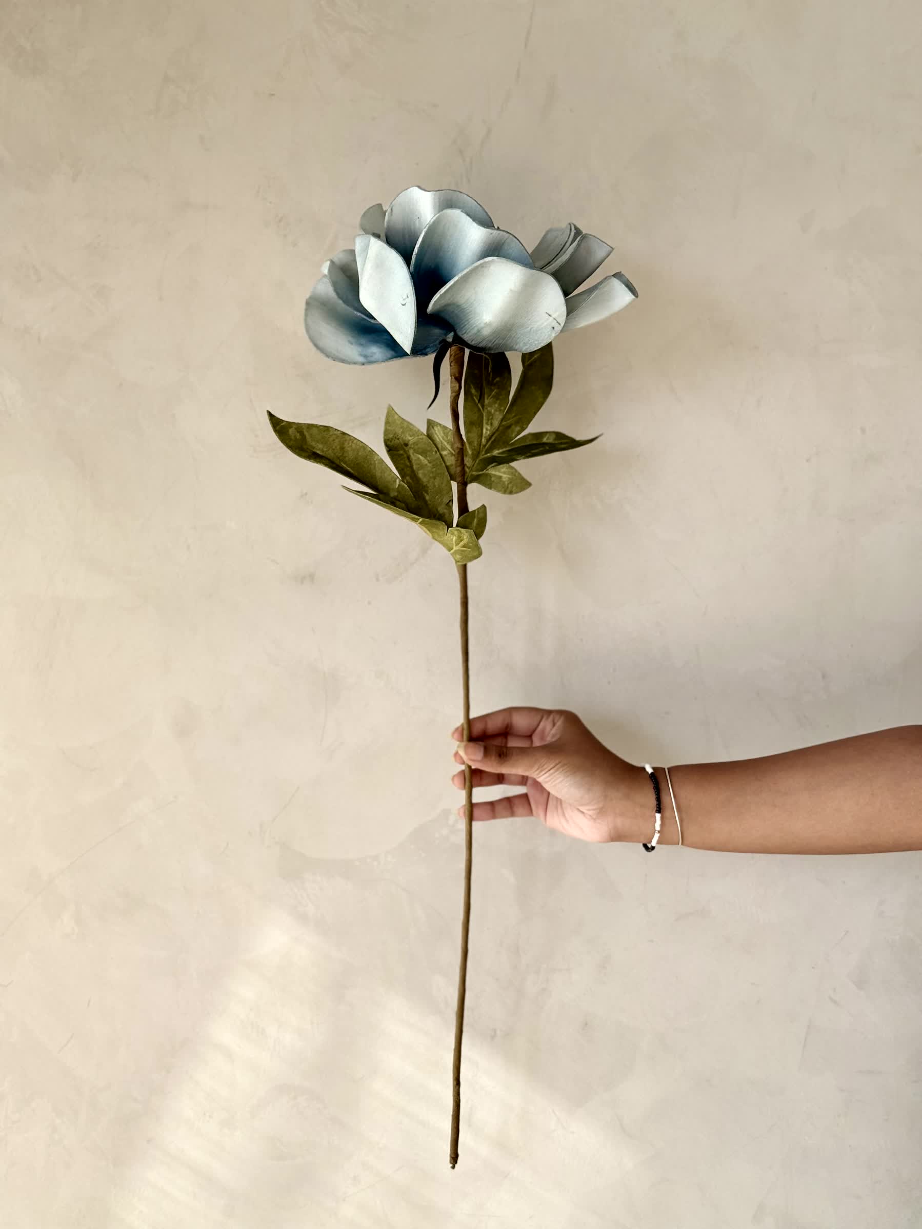 Artificial Daffodil Flower Stem - Blue (One Stem)