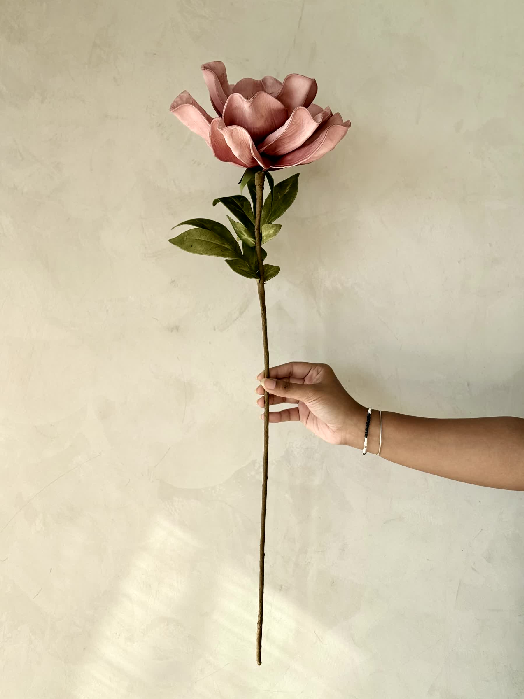 Artificial Daffodil Flower Stem - Pink (One Stem)