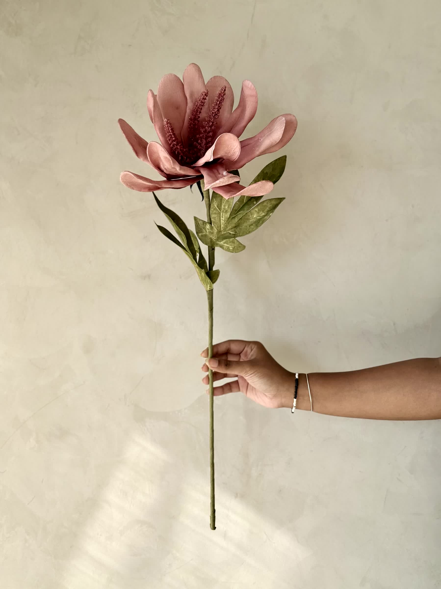 Artificial Lily Flower Stem - Pink (One Stem)