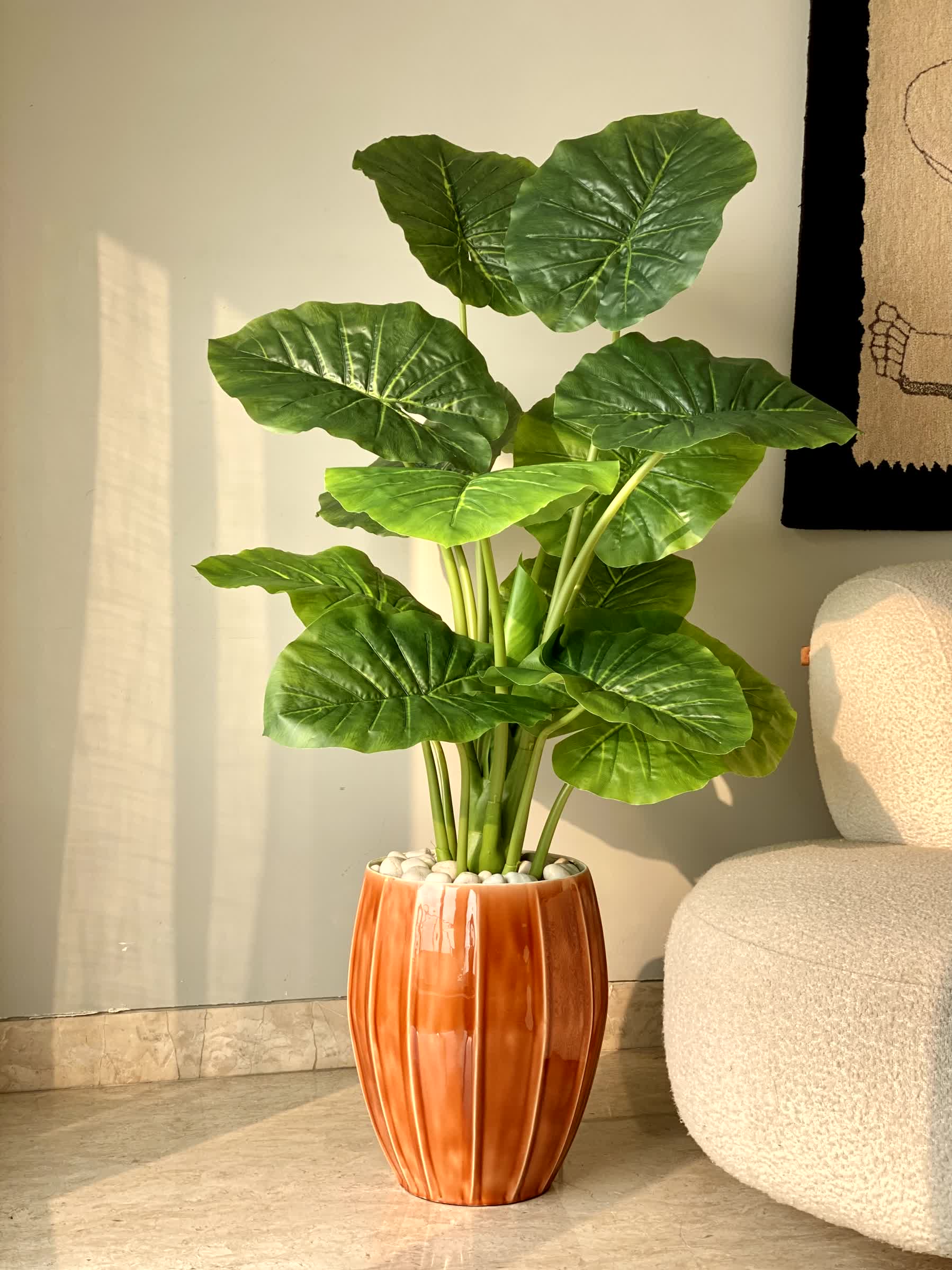 Artificial Midas Alocasia Plant - 4 Feet
