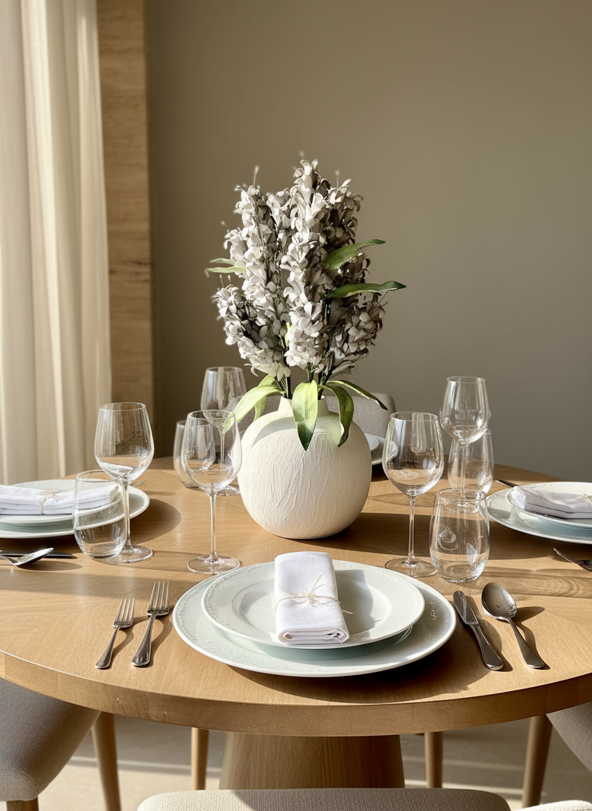 Artificial Madonna Lily Flower Stem - Grey Ombre (One Stem)