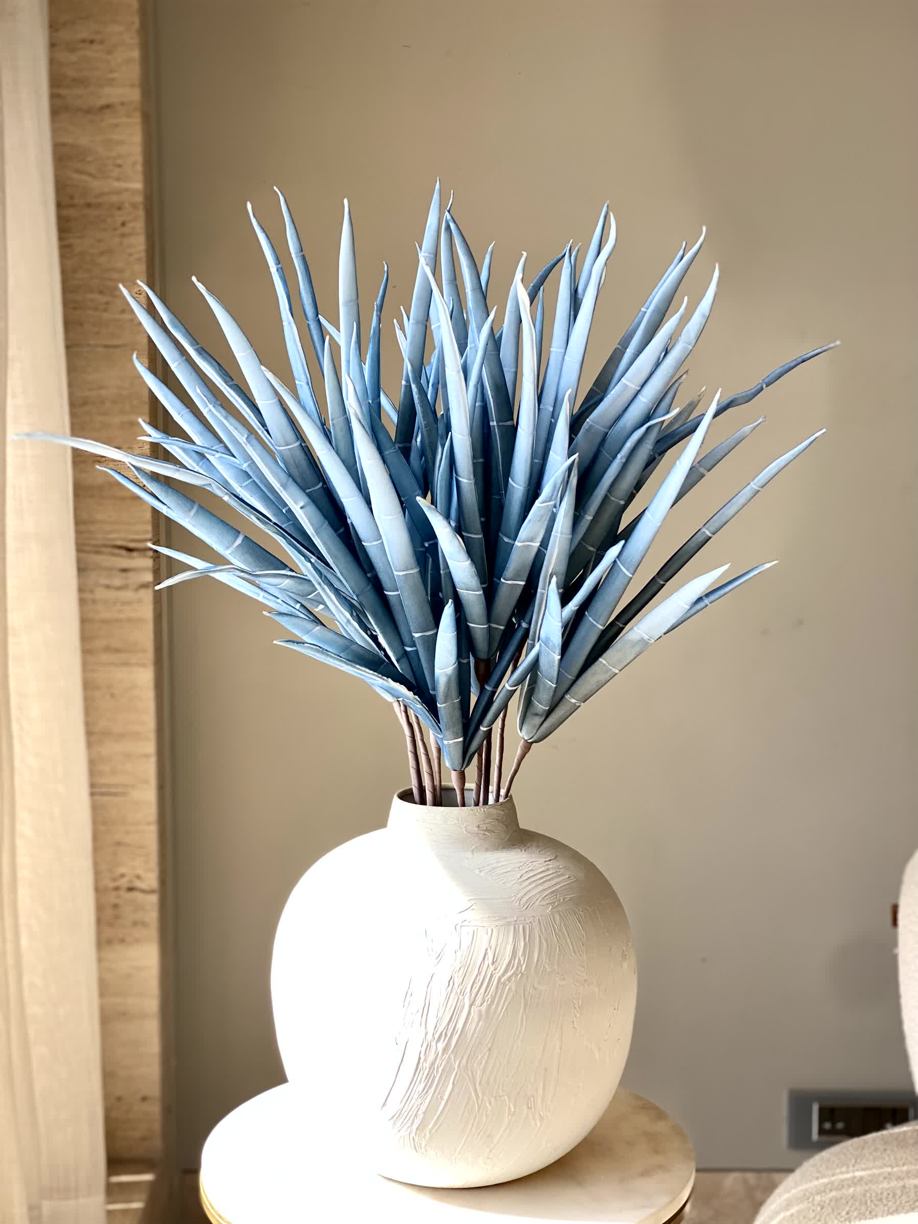 Artificial Bamboo Stalks - Blue Ombre (One Stem)