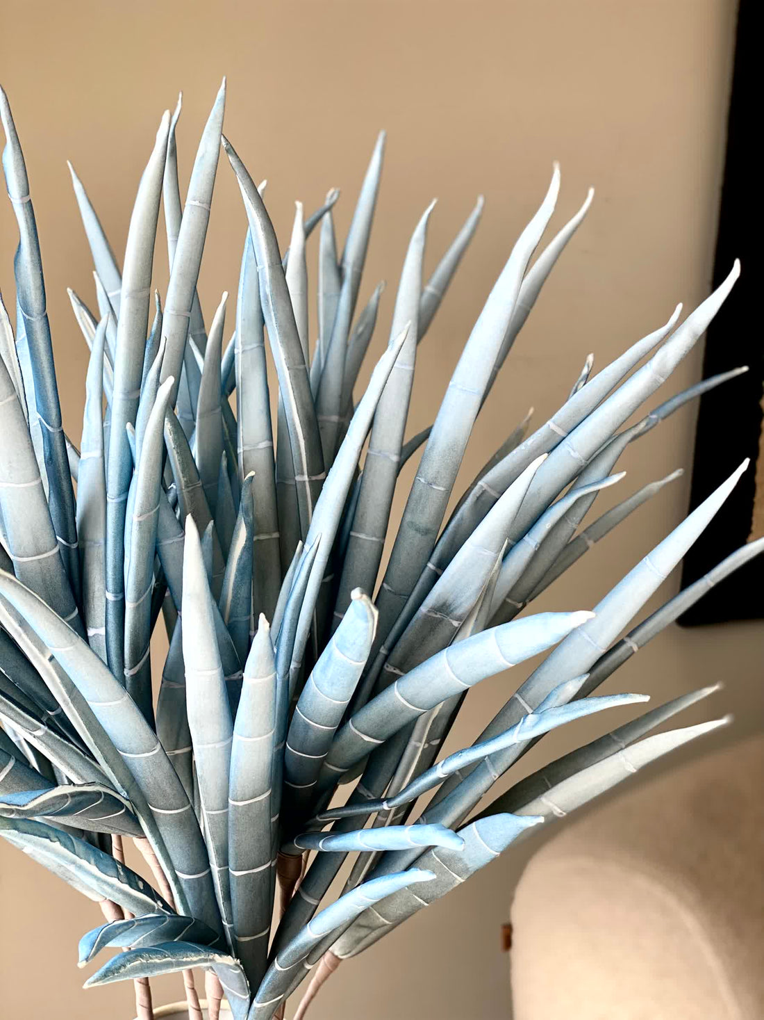 Artificial Bamboo Stalks - Blue Ombre (One Stem)