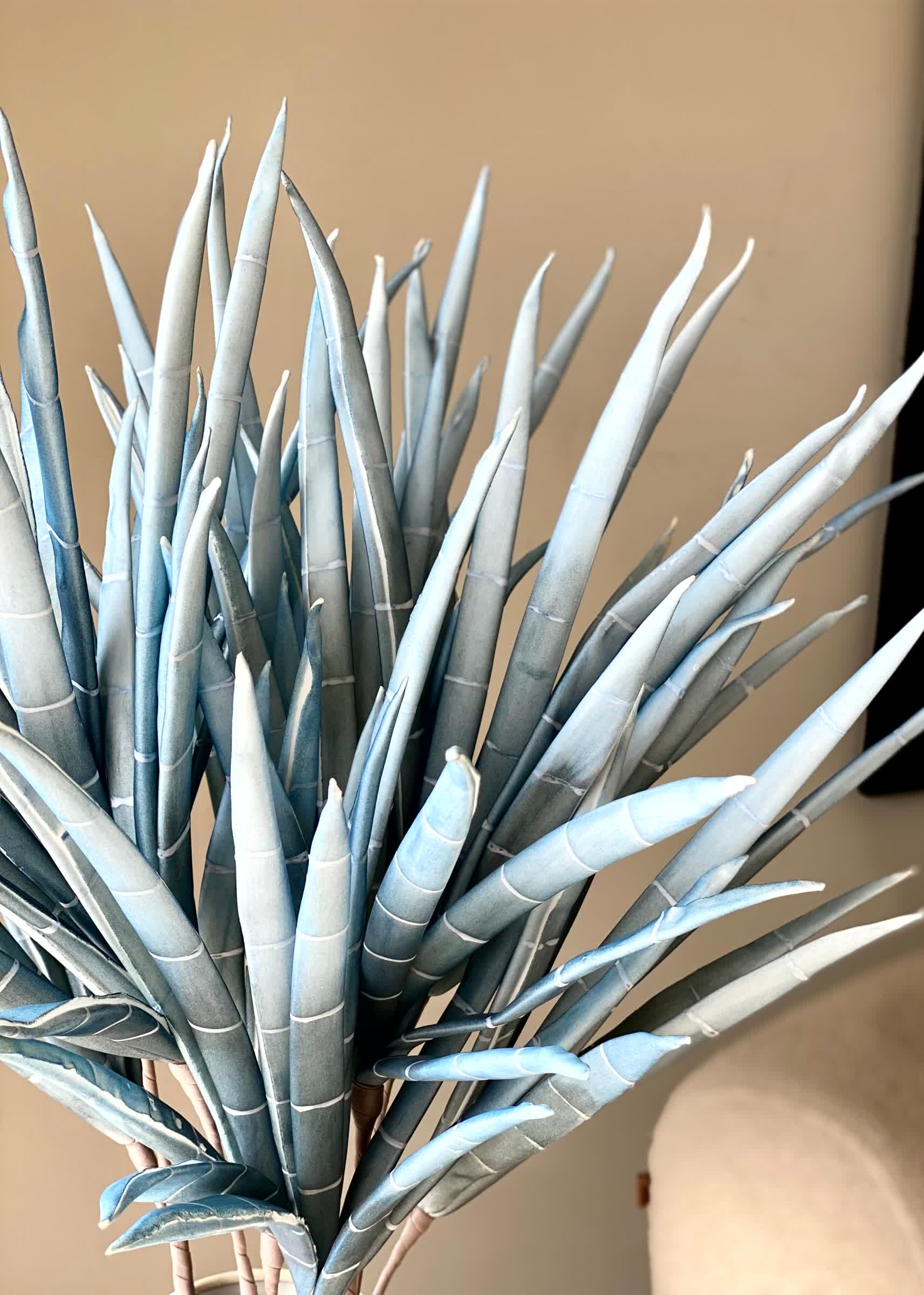 Artificial Bamboo Stalks - Blue Ombre (One Stem)