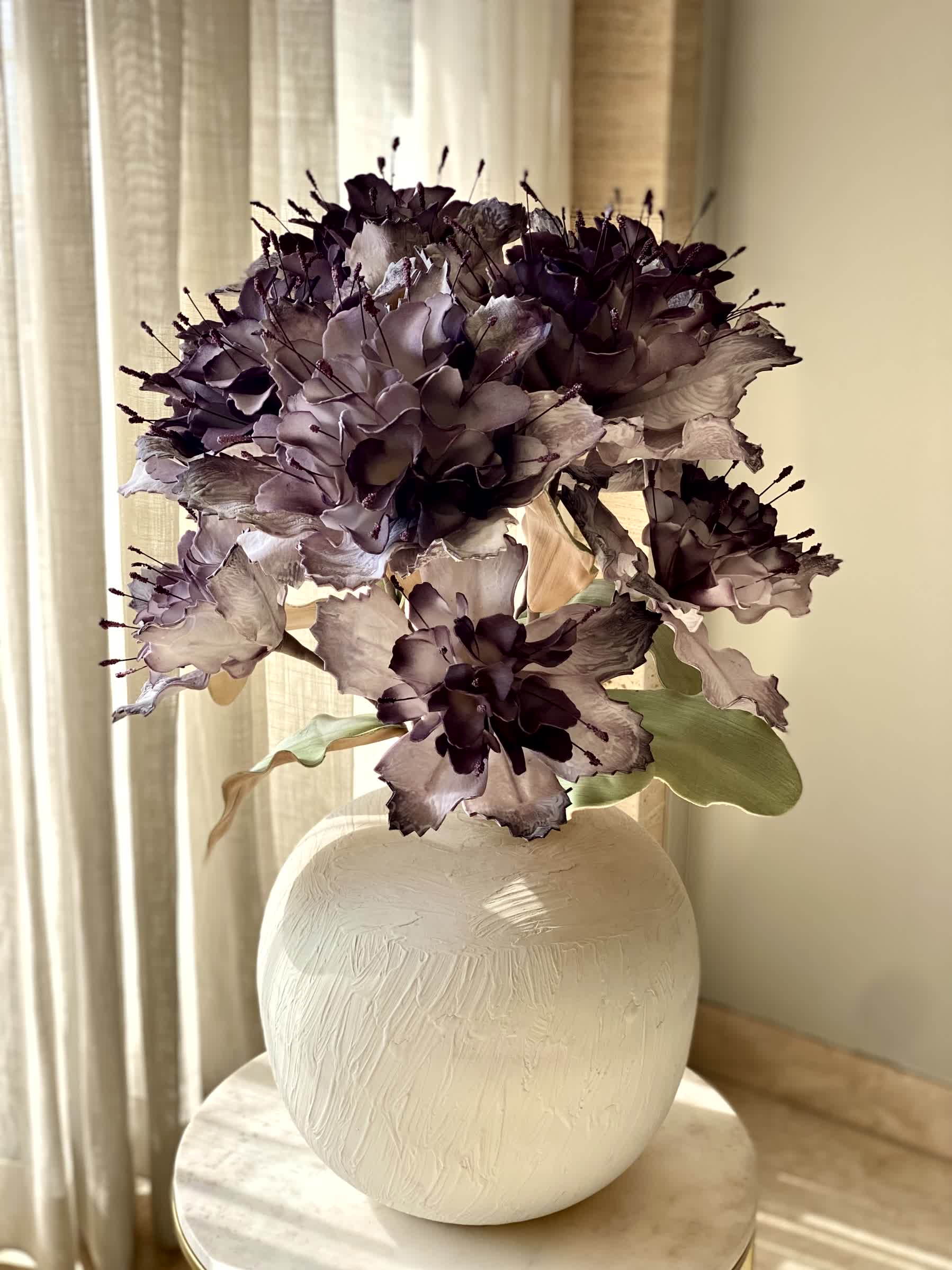 Artificial Rose Bay Flower Stem - Lavender Ombre (One Stem)