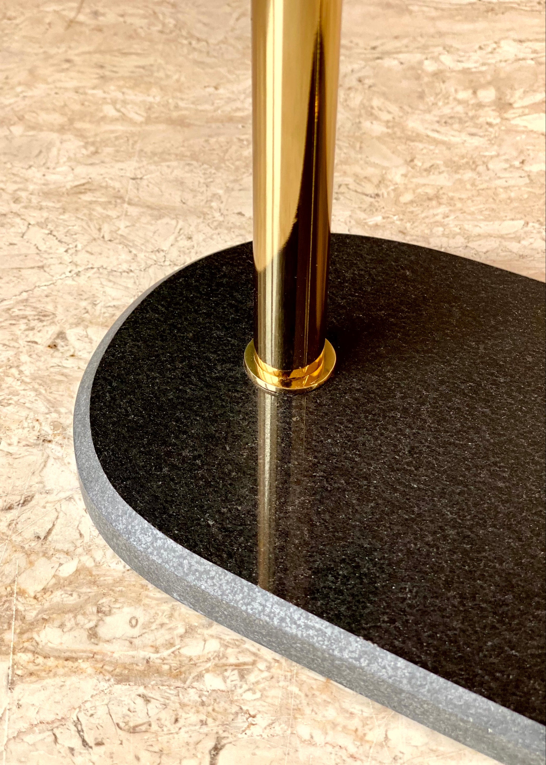 Melrose Toilet Roll Holder - Black and Gold