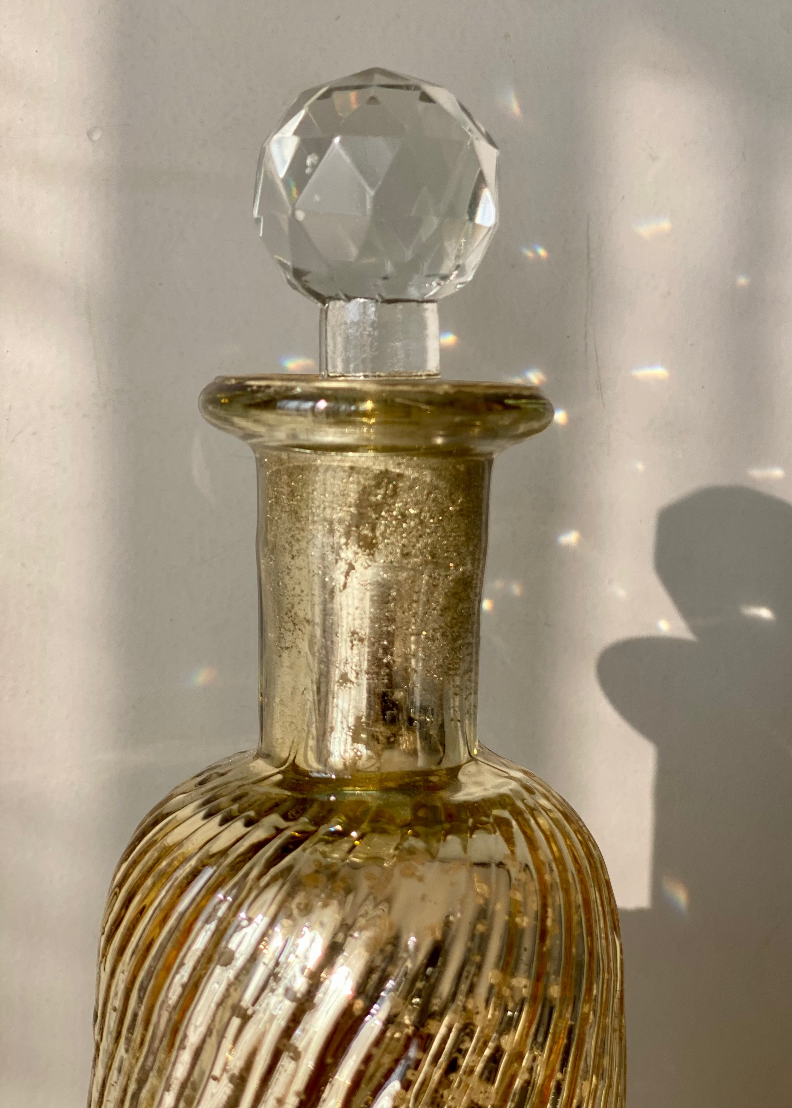 Lumiere Rustic Glass Bottle - Large