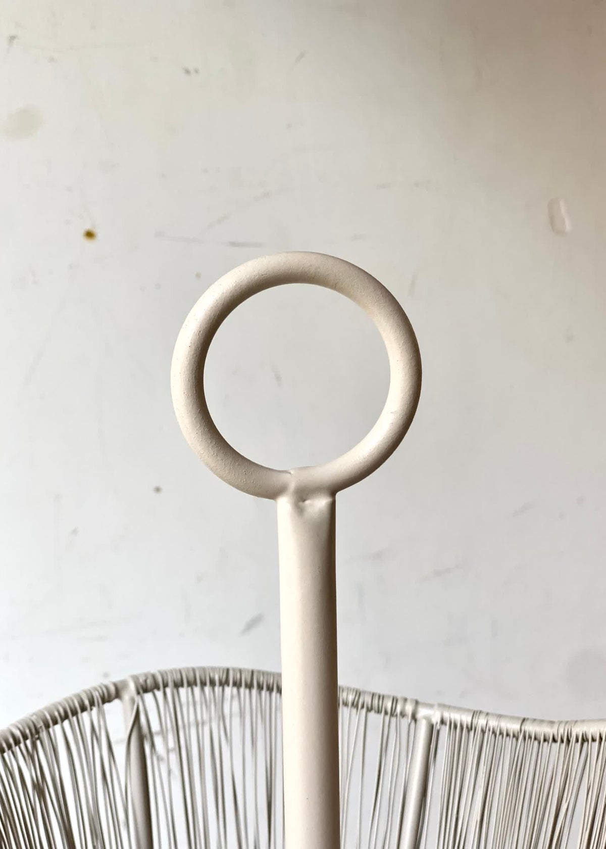 Alora Beige Two-Tier Fruit Basket