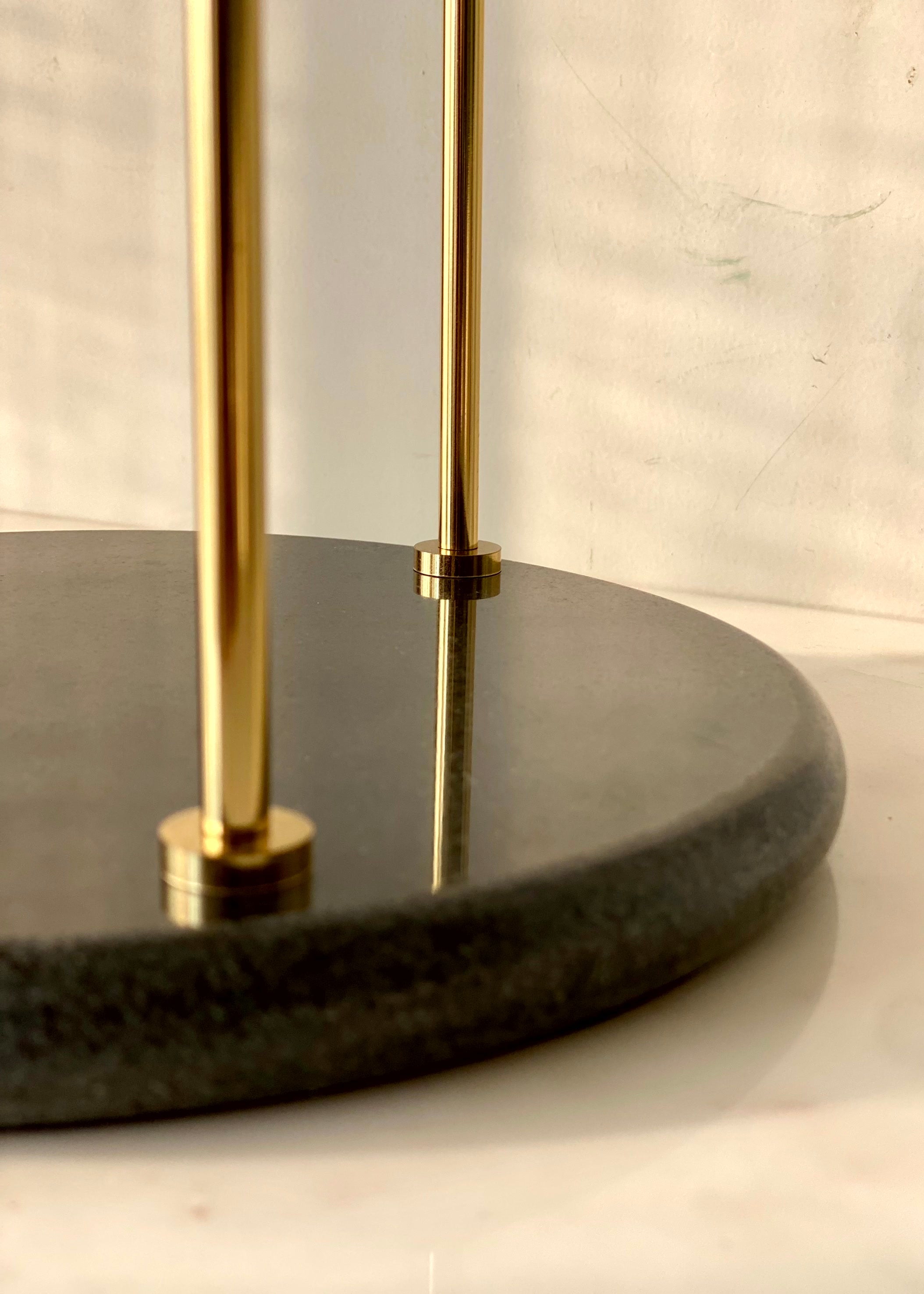 Opal Hand Towel Stand - Black & Gold