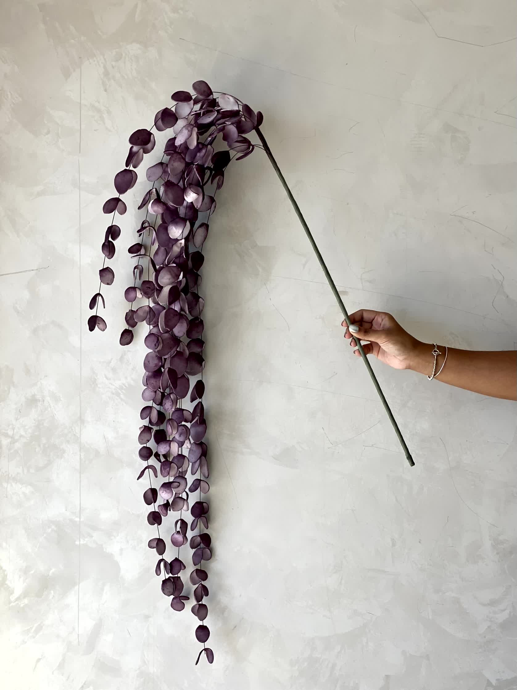 Artificial Eucalyptus Flower Stem - Mauve Ombre (One Stem)