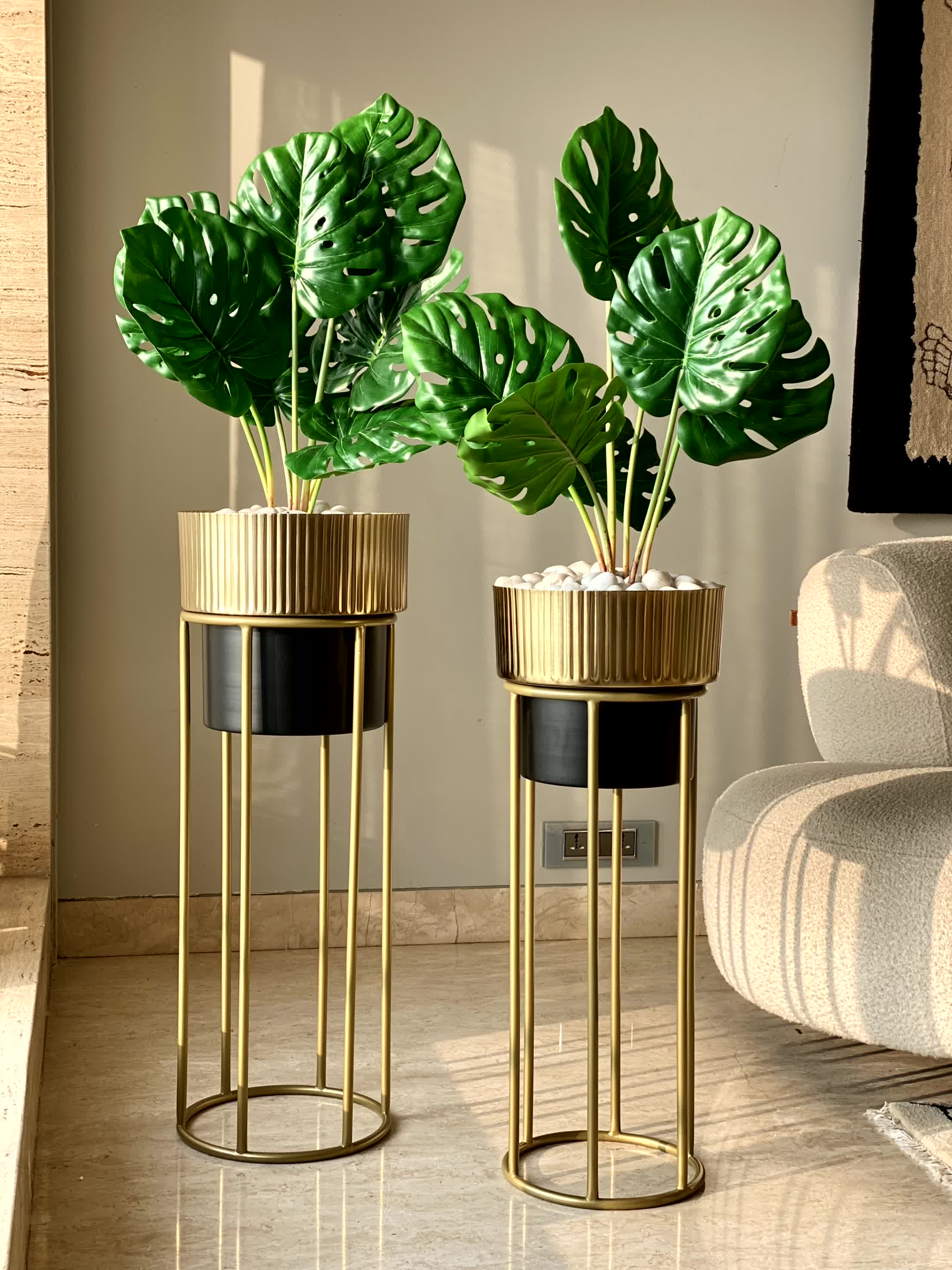 Artificial Lush Monstera Plant - 2.2 Feet