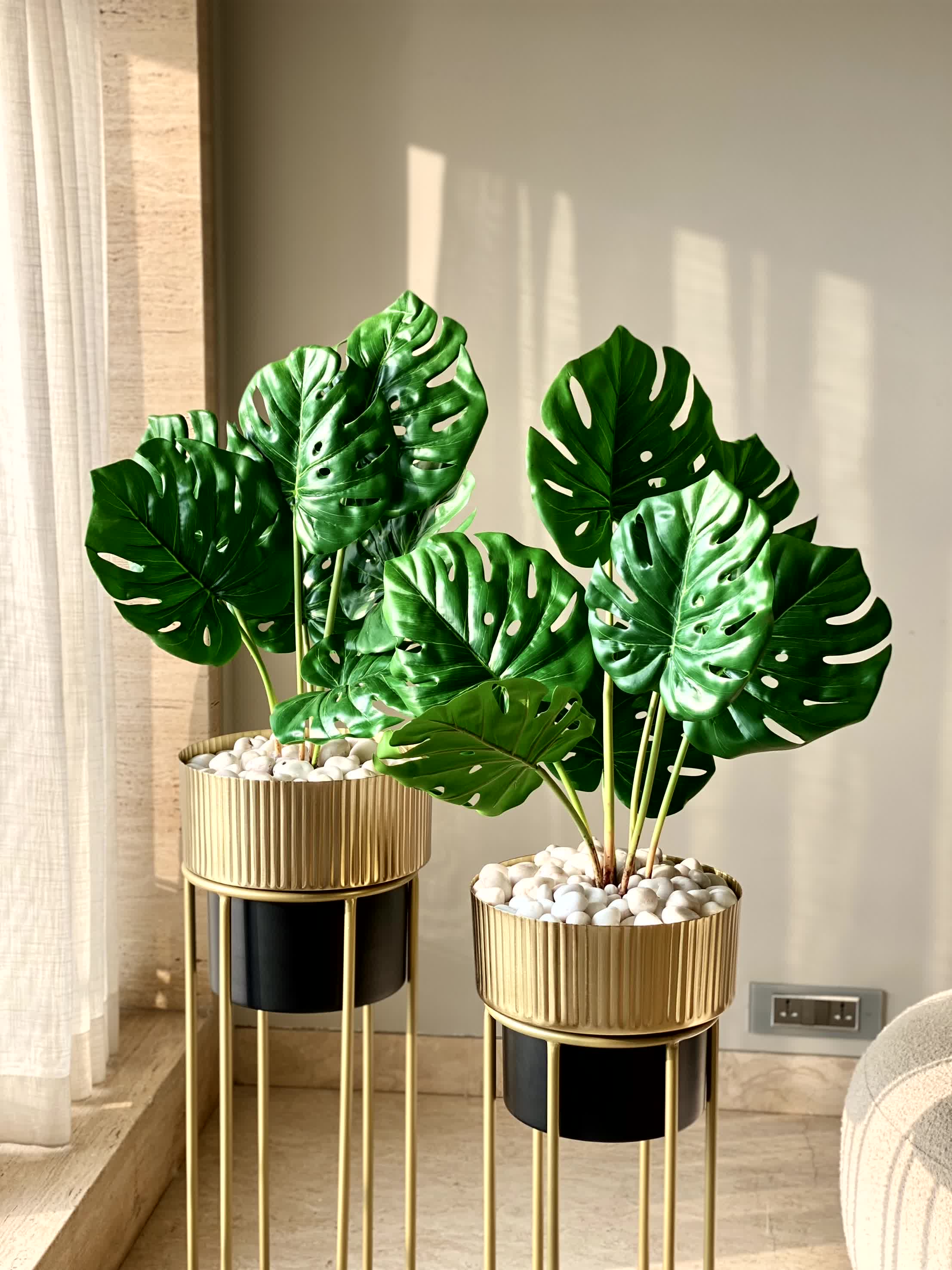 Artificial Lush Monstera Plant - 2.2 Feet