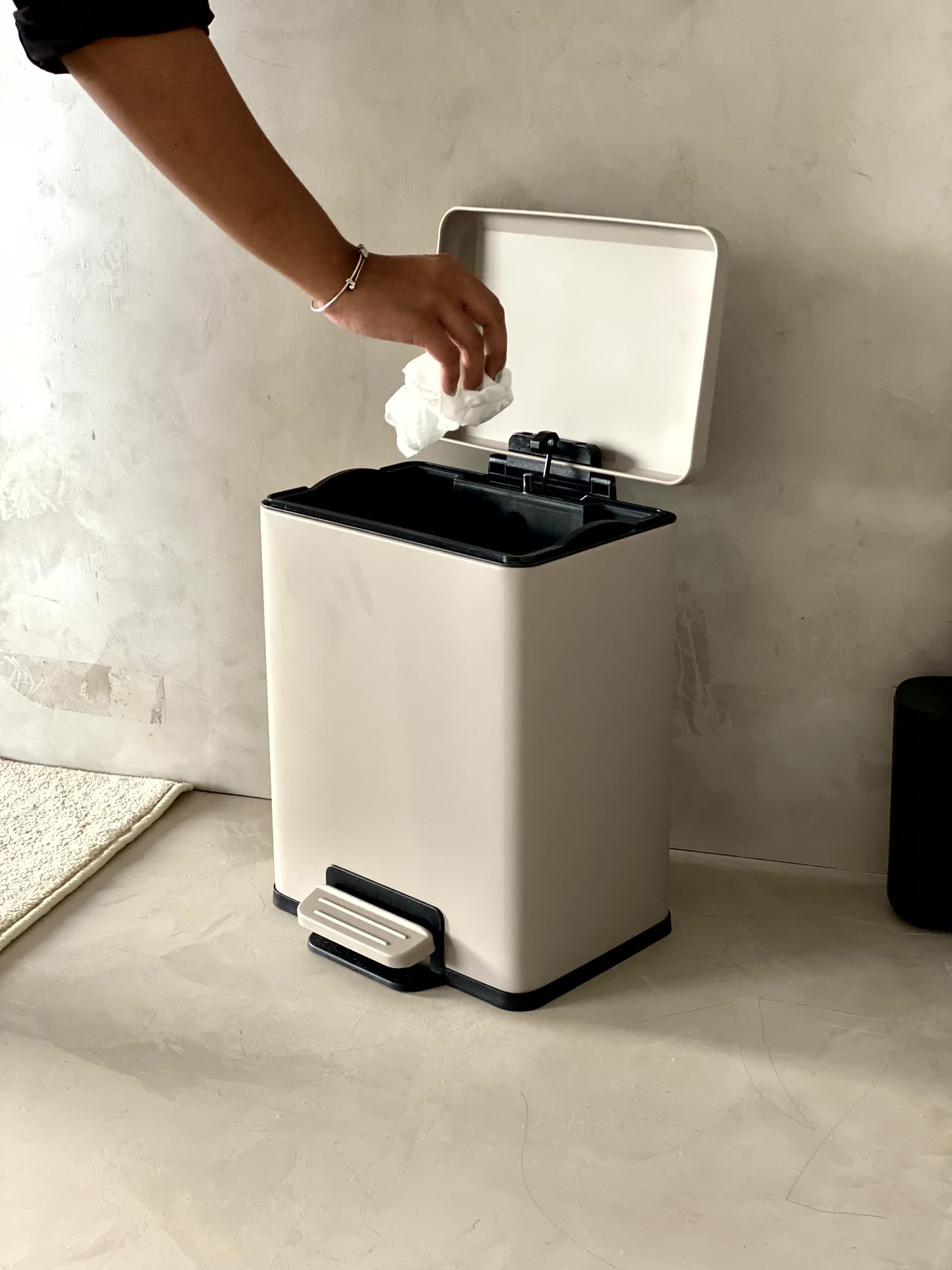 Solvado Dustbin - Beige (Large)