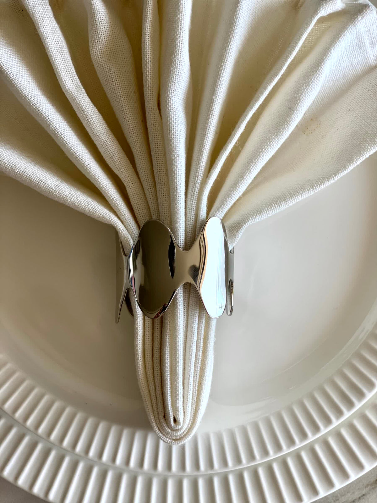 Sculpt Napkin Rings - Set of 6