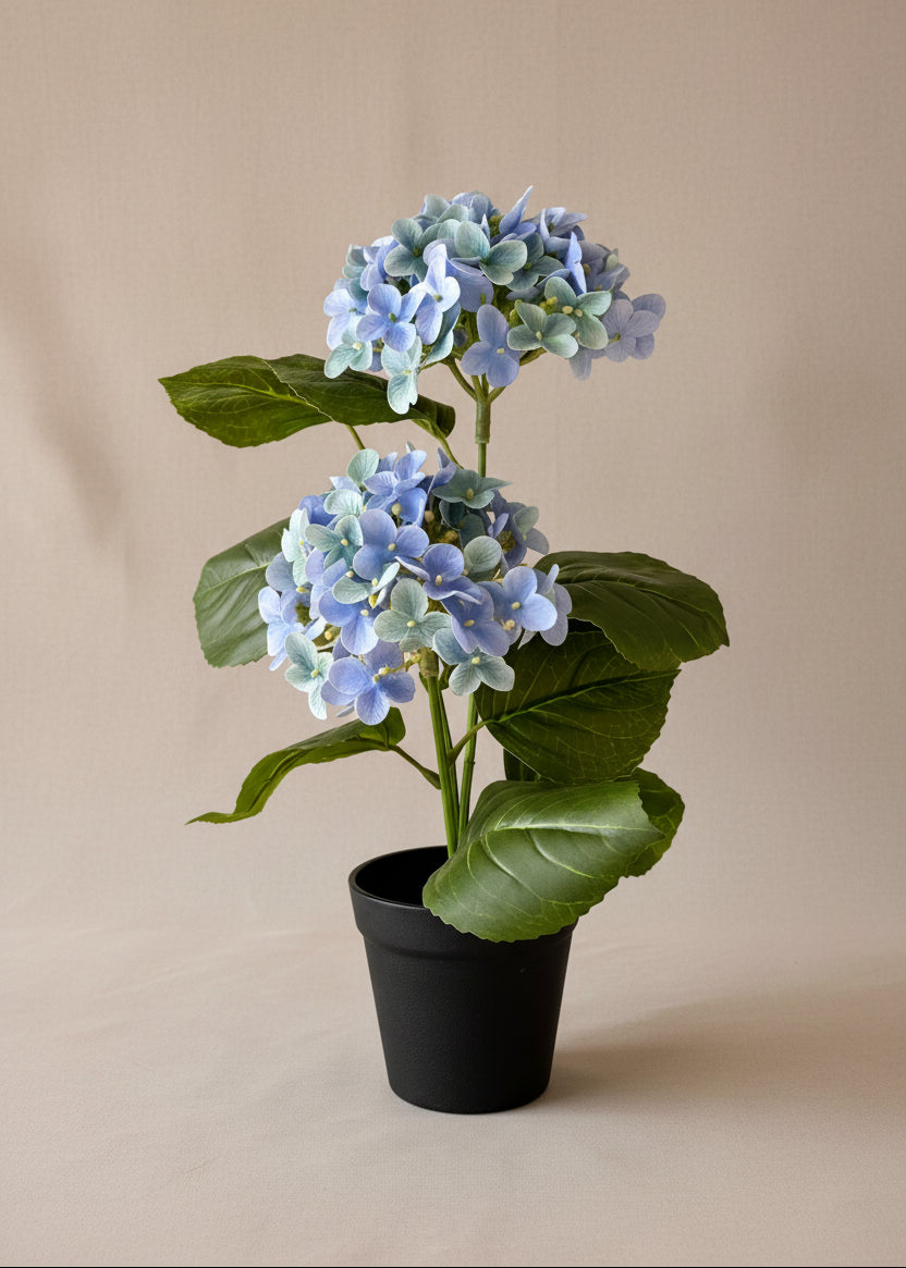 Artificial Botanic Hydrangea Plant - Blue