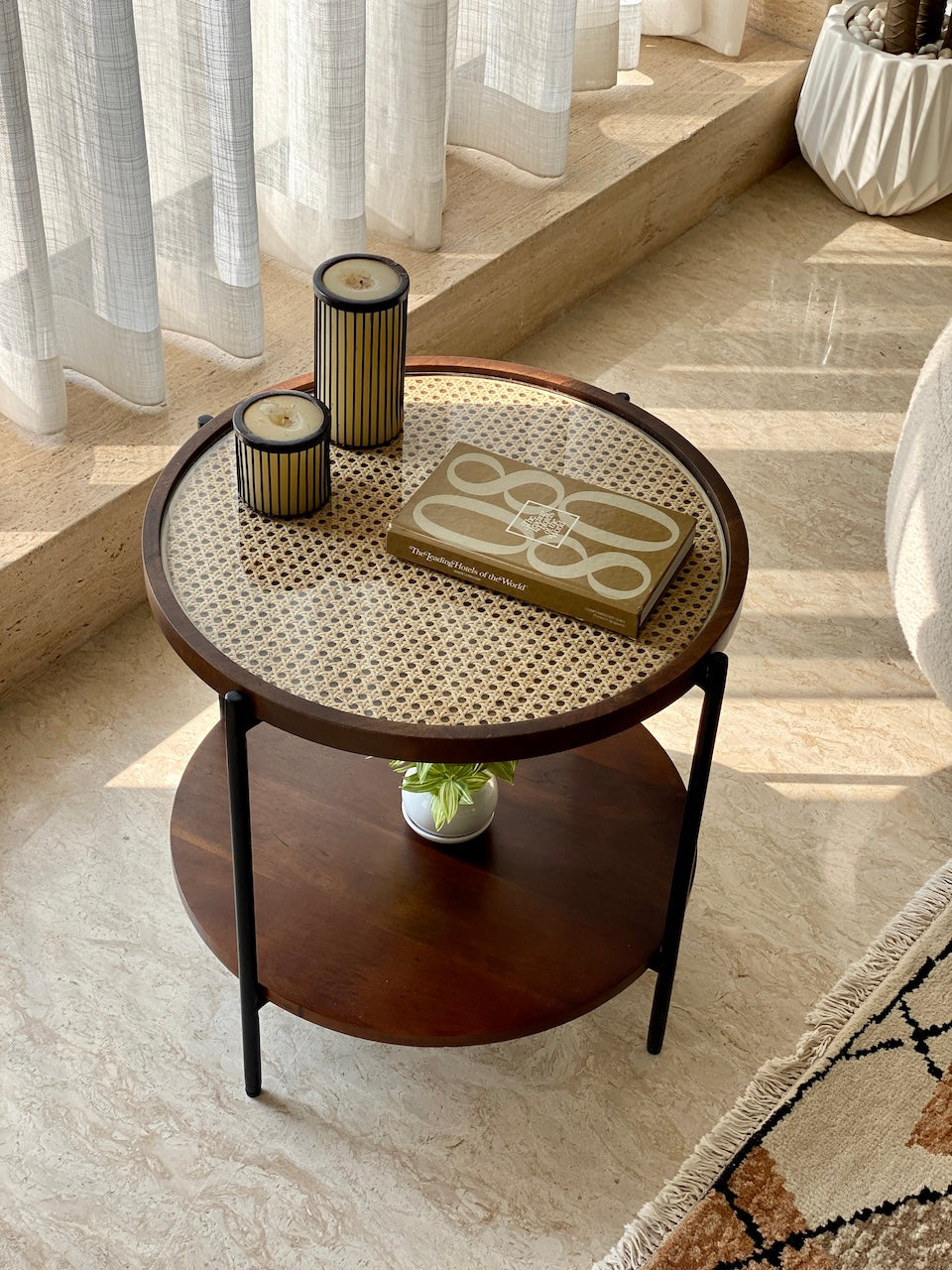 Rattan on sale center table