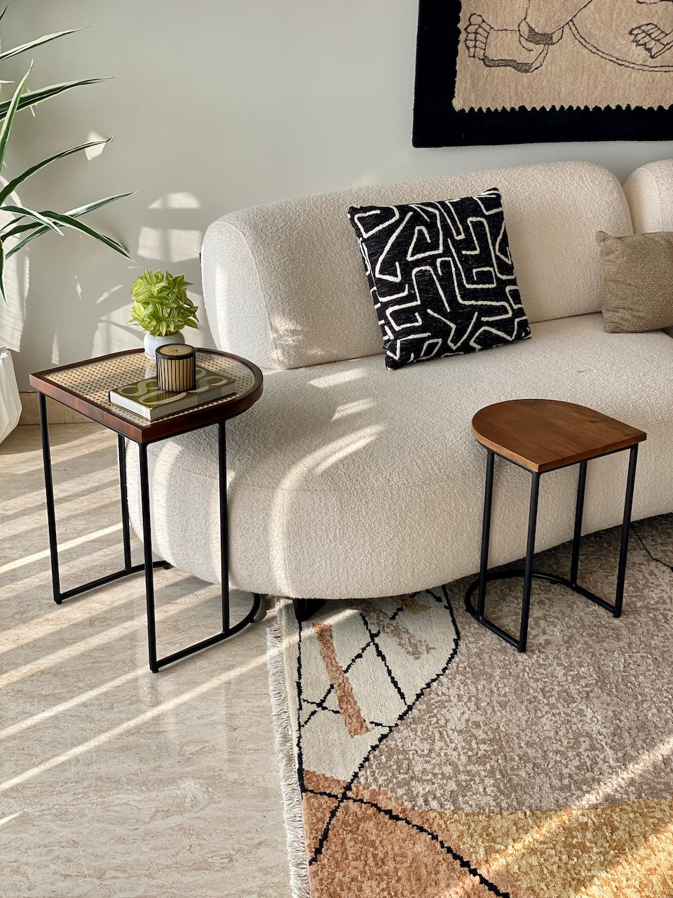 Kovo Rattan Nesting Tables - Set of 2
