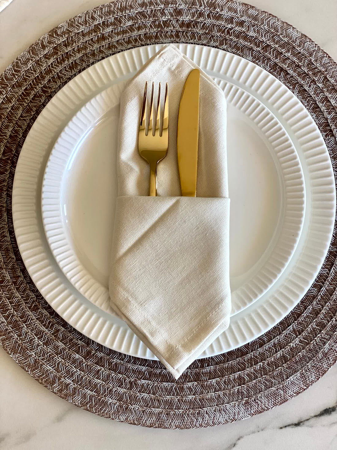White Table Napkins (Set of 6)
