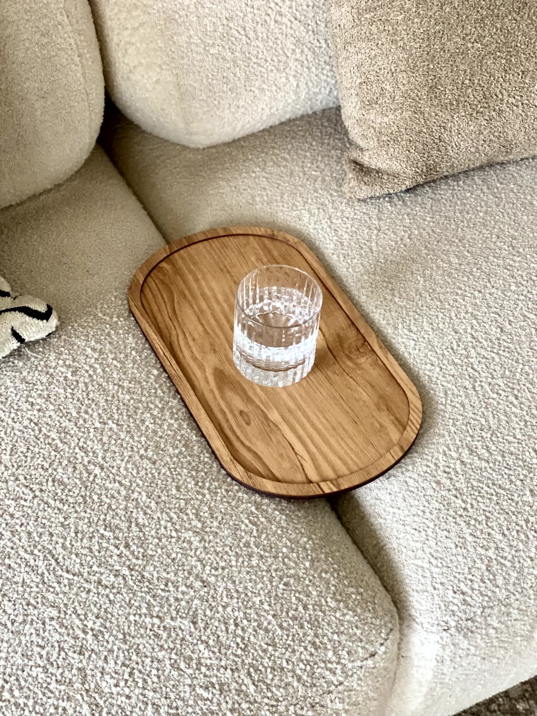 Elm Sofa Tray - Light Brown