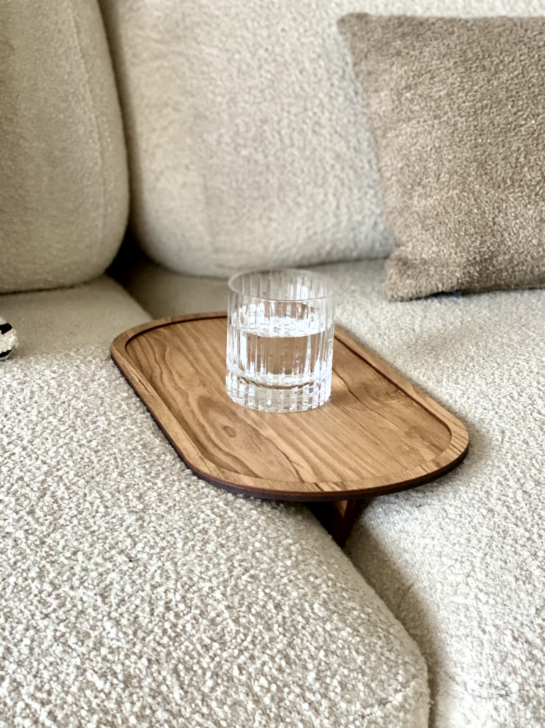 Elm Sofa Tray - Light Brown