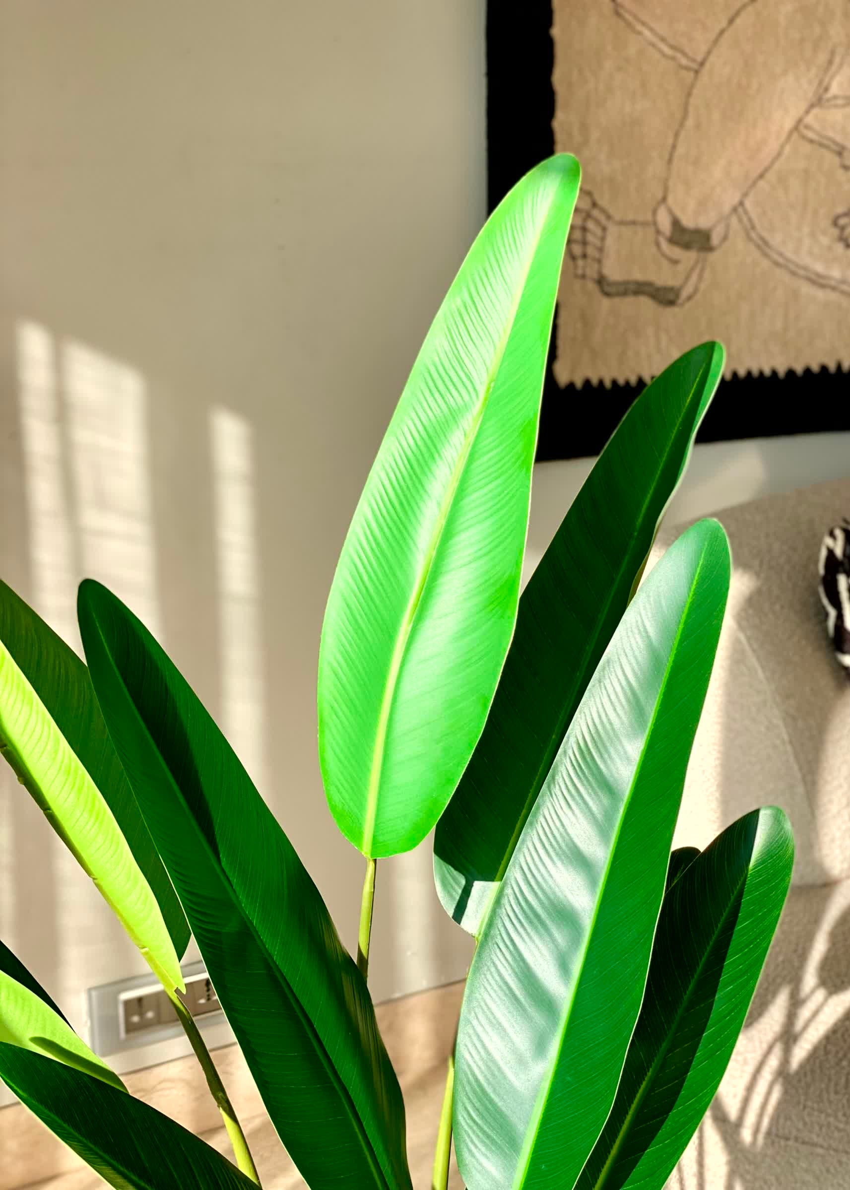 Artificial Slim Travellers Palm Plant - 3 Feet