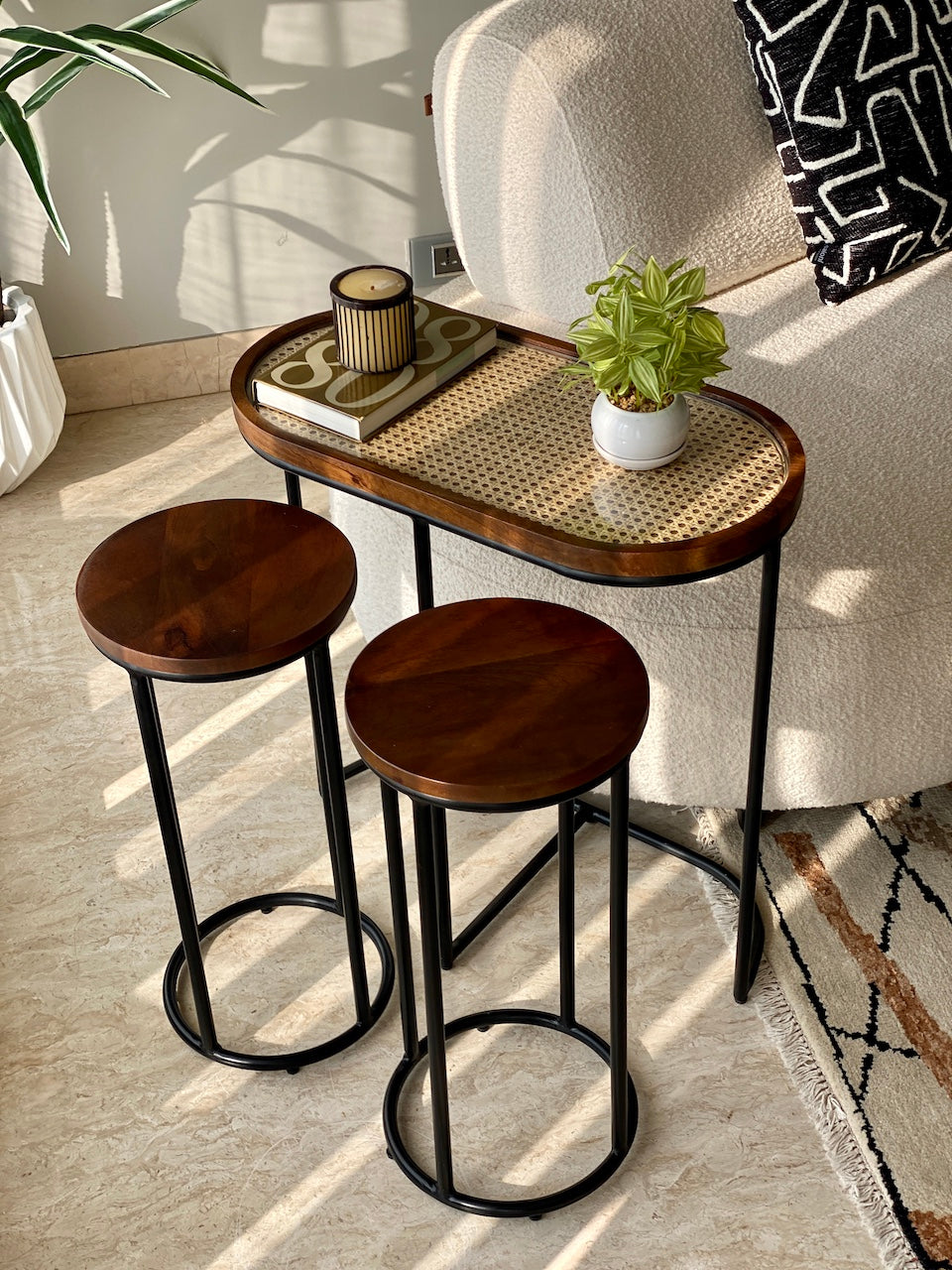 Kovo Rattan Table - Set of 3 Side Tables