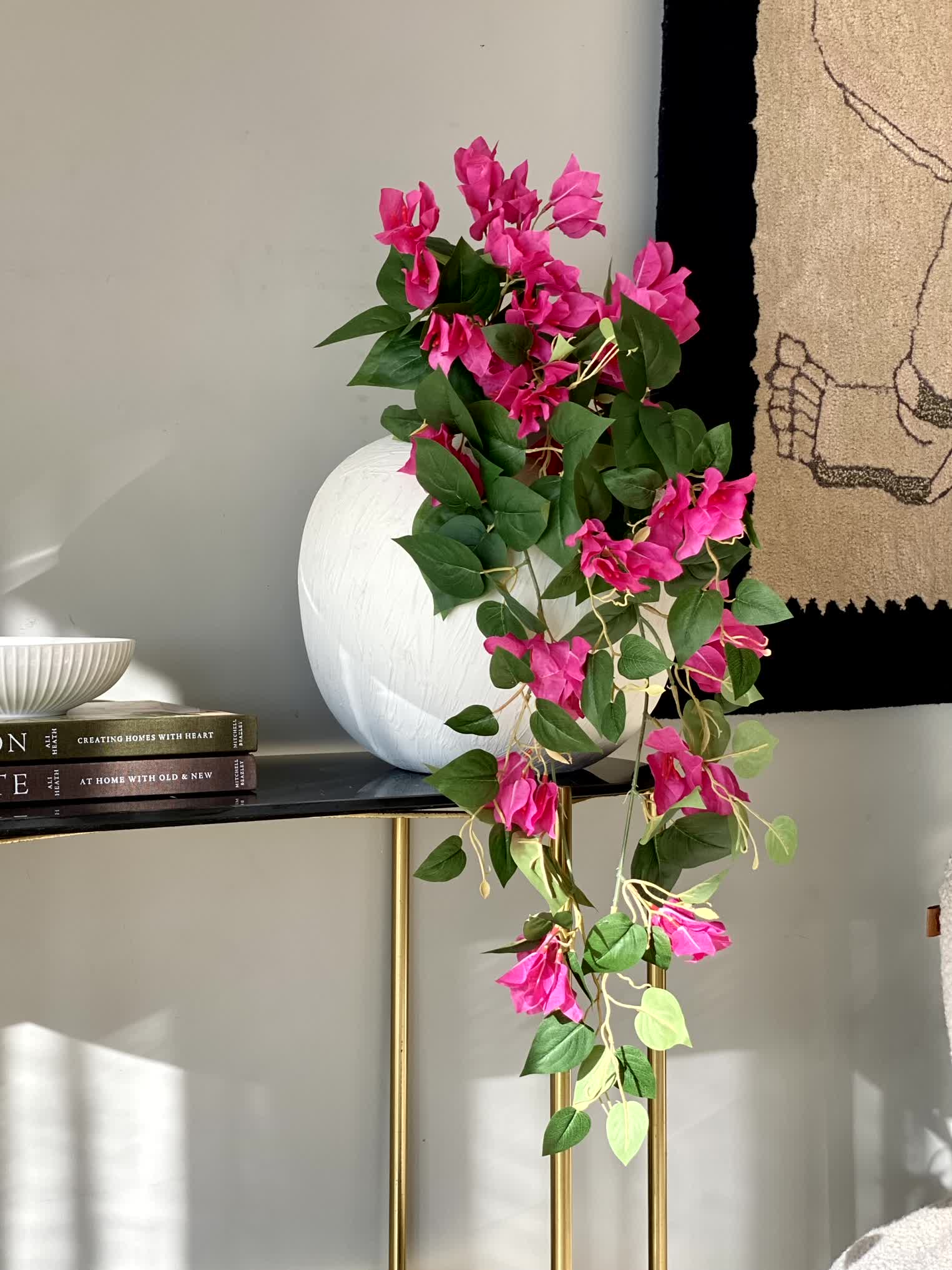 Artificial Hanging Bougainvillea Plant - 2.5 Feet