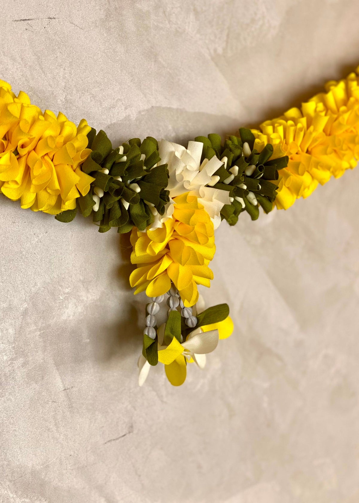 Festive Shubh Pushp Haar - Yellow