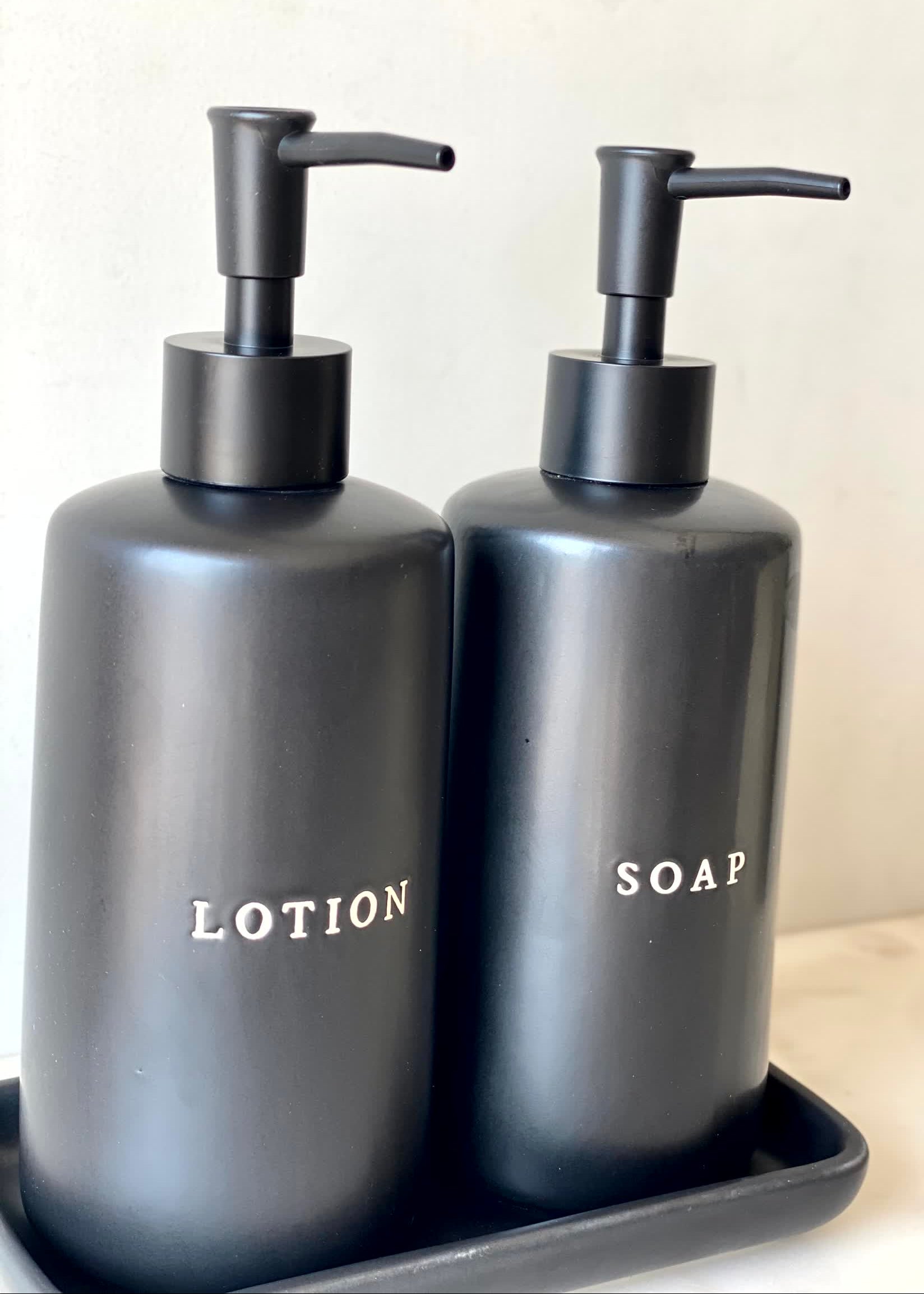 Bare Bathroom Set – Black (Set of 3)