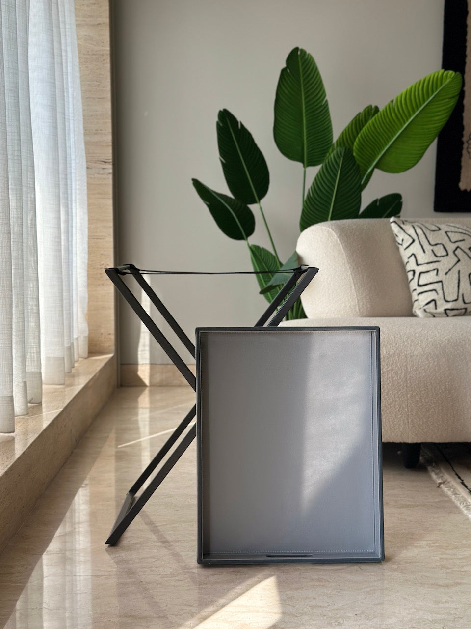 Naples Grey Butler Tray Table