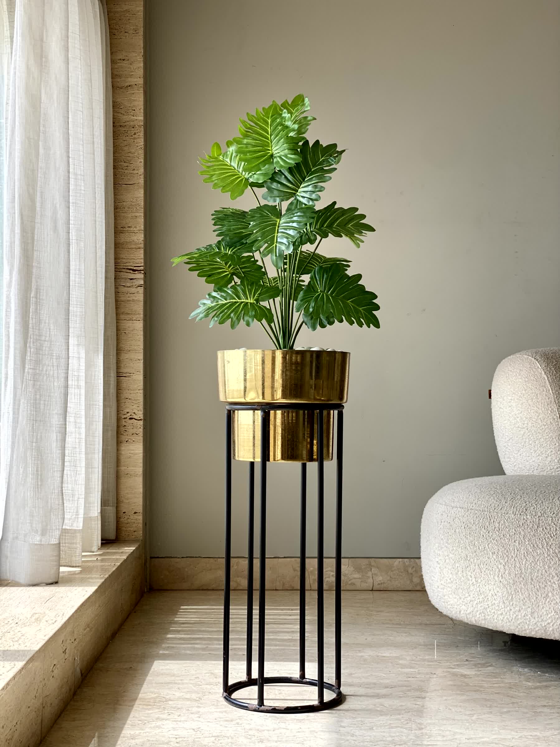 Artificial Serene Philodendron Plant - 2 Feet