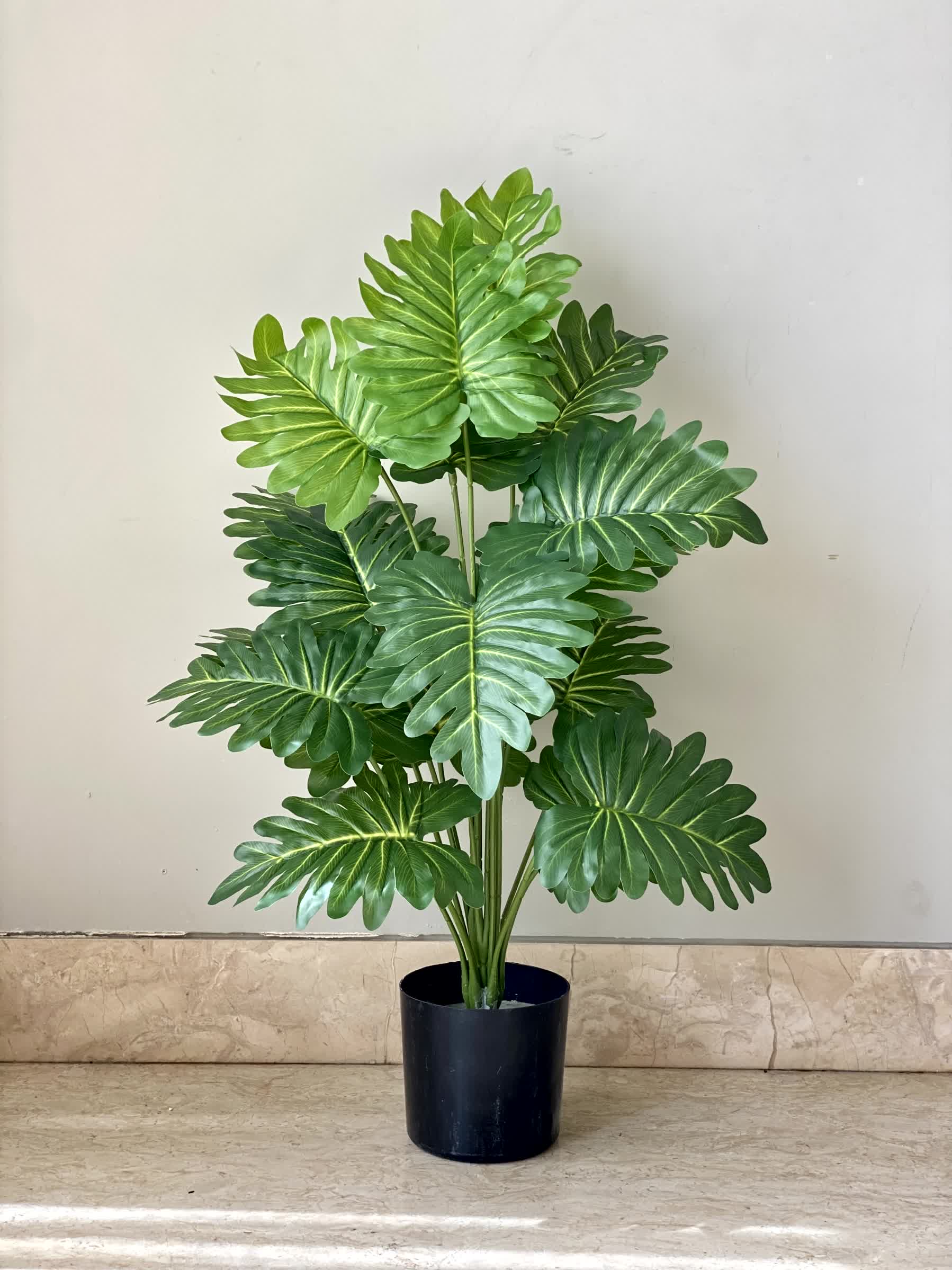 Artificial Serene Philodendron Plant - 2 Feet