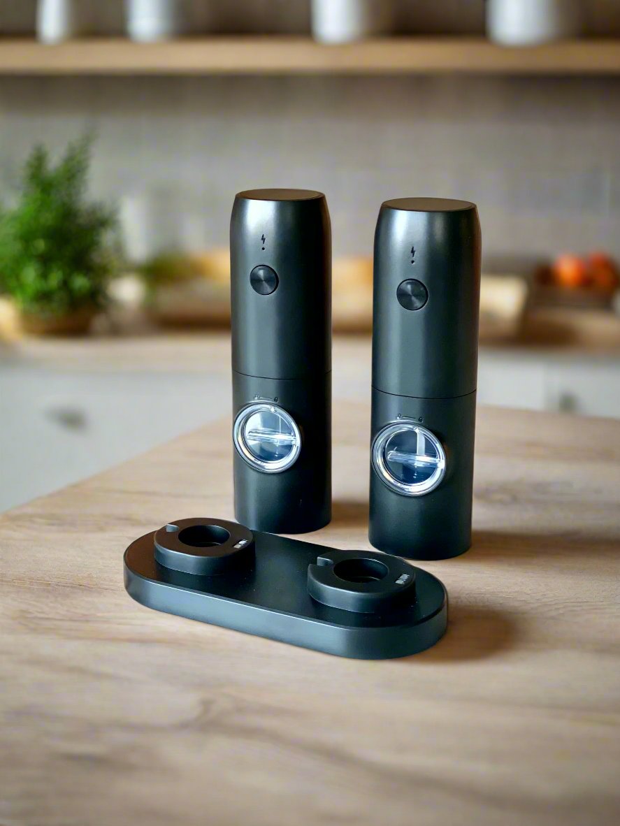 Electric Salt & Pepper Grinder Set