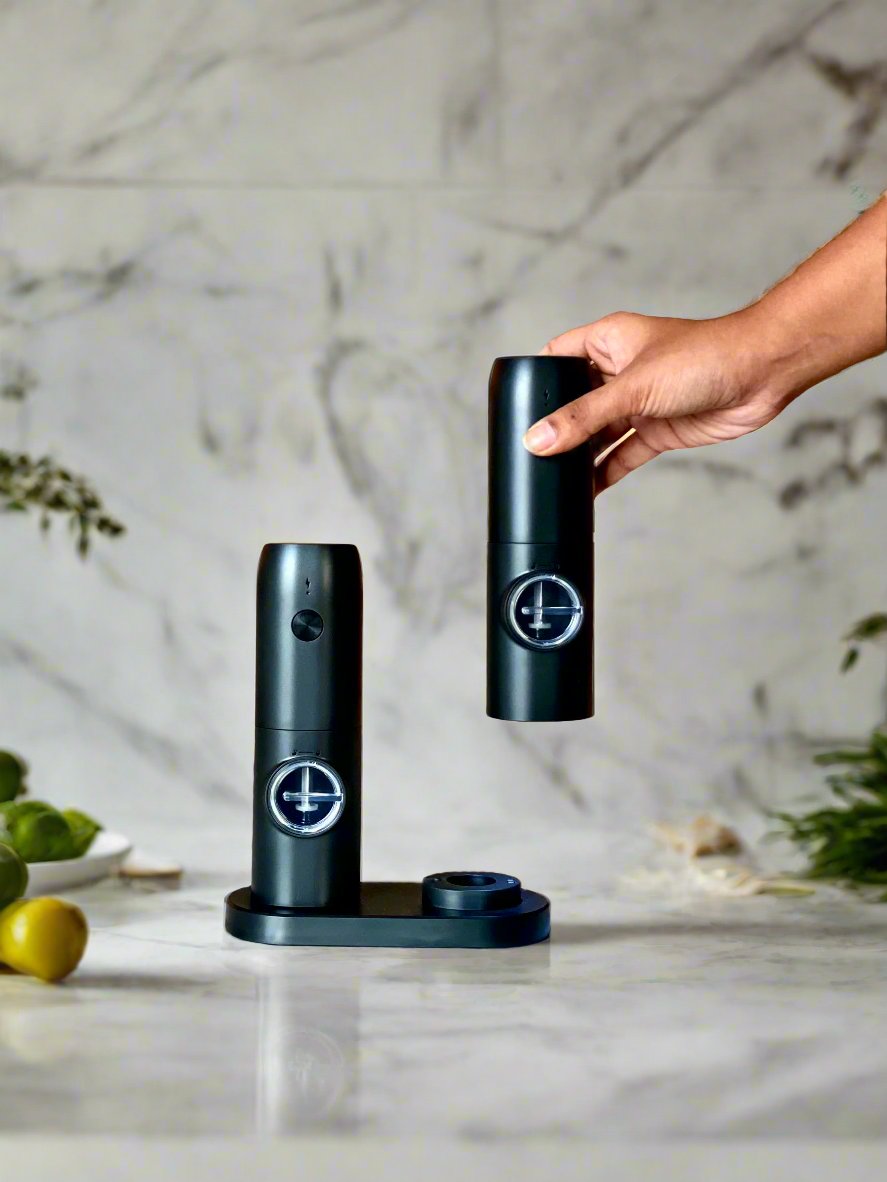 Electric Salt & Pepper Grinder Set