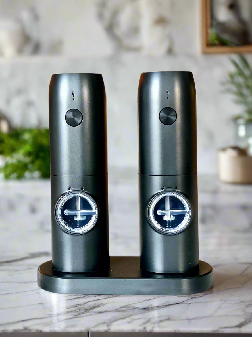 Electric Salt & Pepper Grinder Set