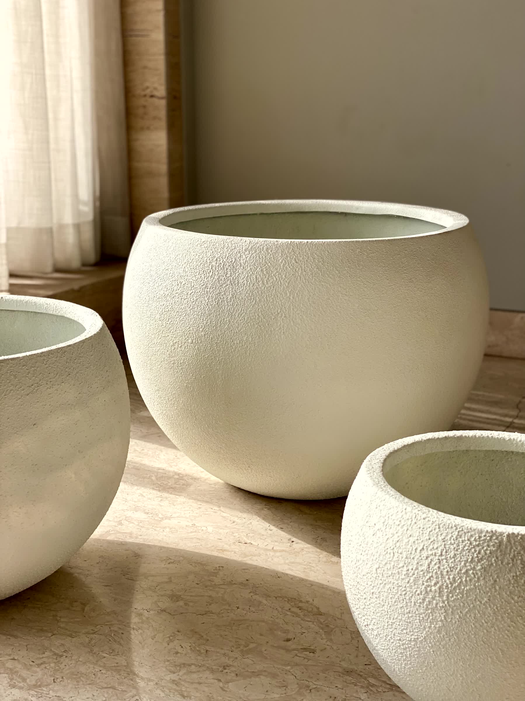 Lithos Planters - Chalk White