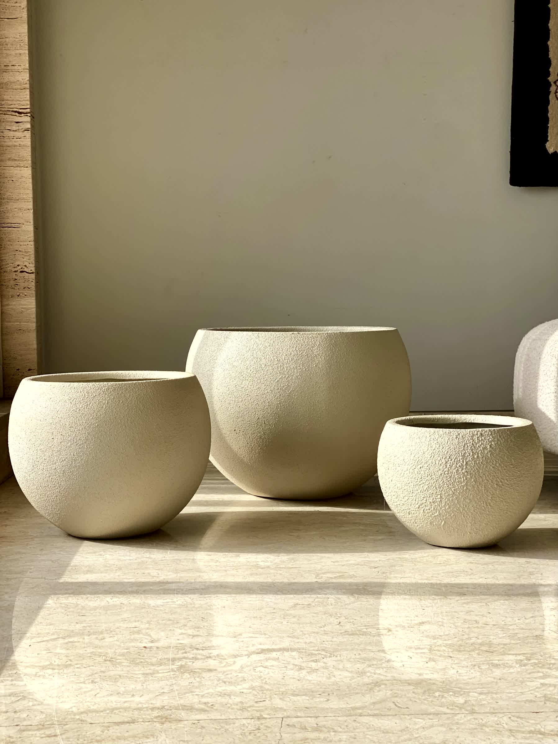 Lithos Planters - Beige