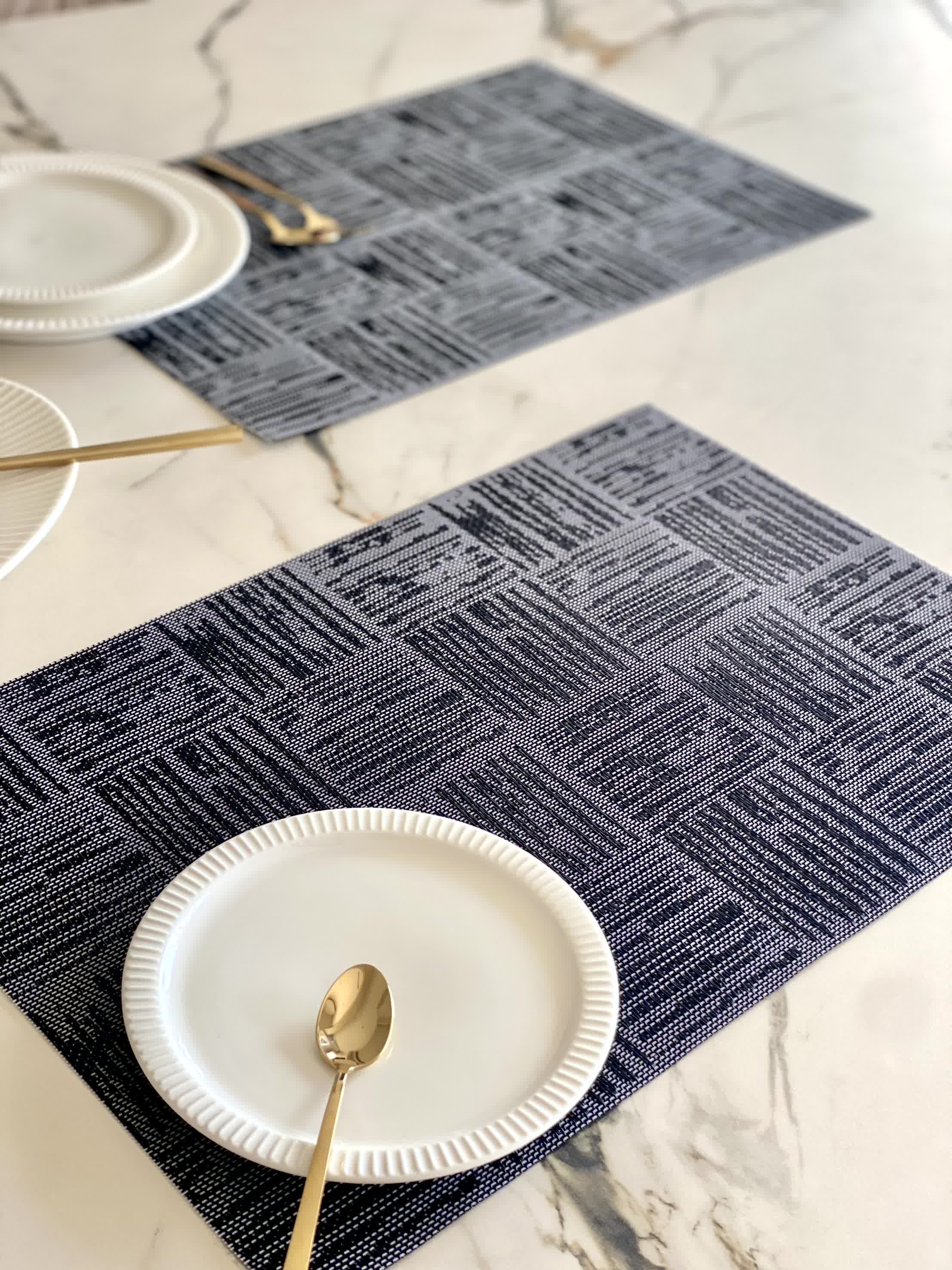 Damask Table Mats - Set of 6