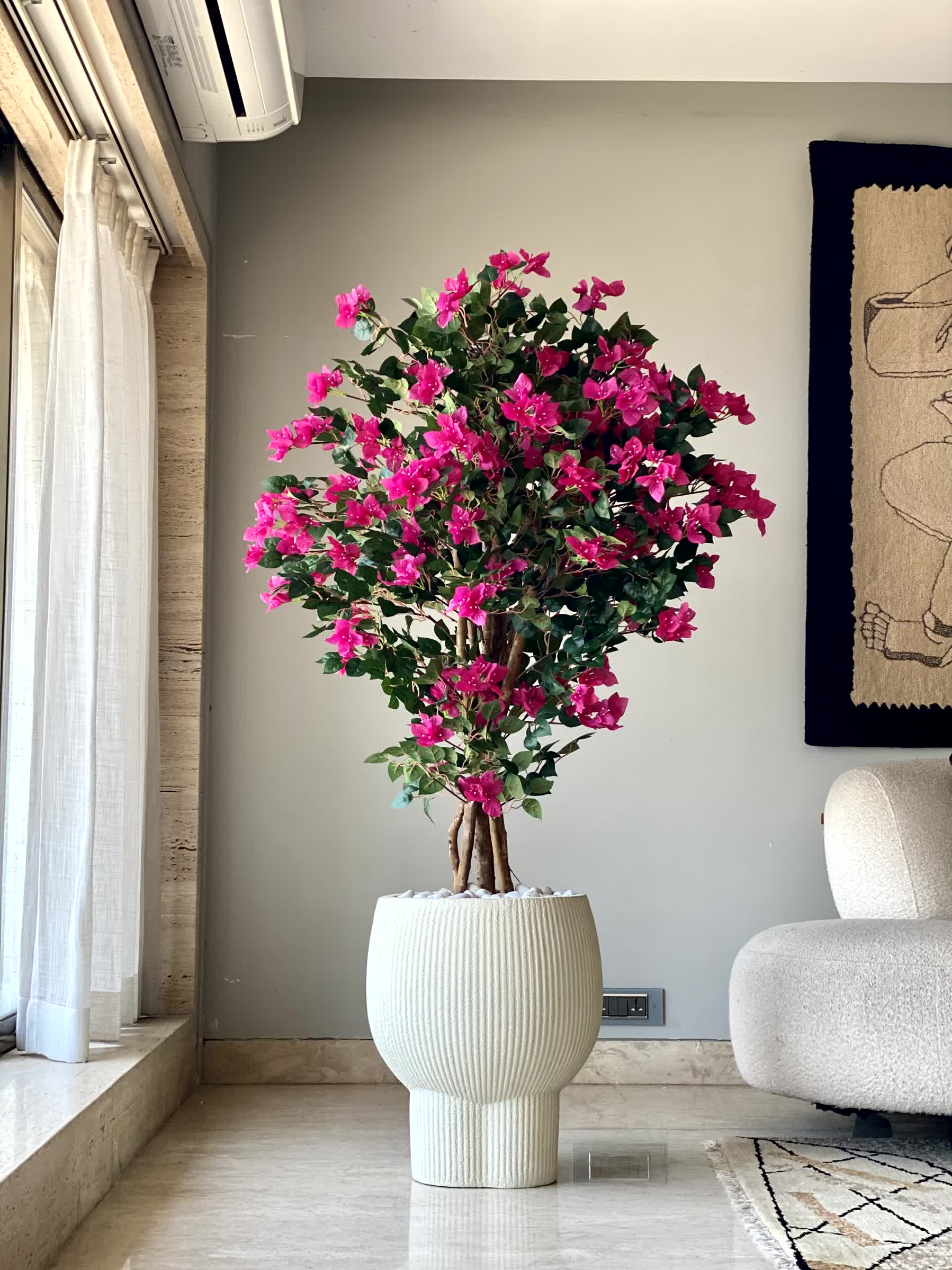 Artificial Regal Pink Bougainvillea Plant - 5 Feet