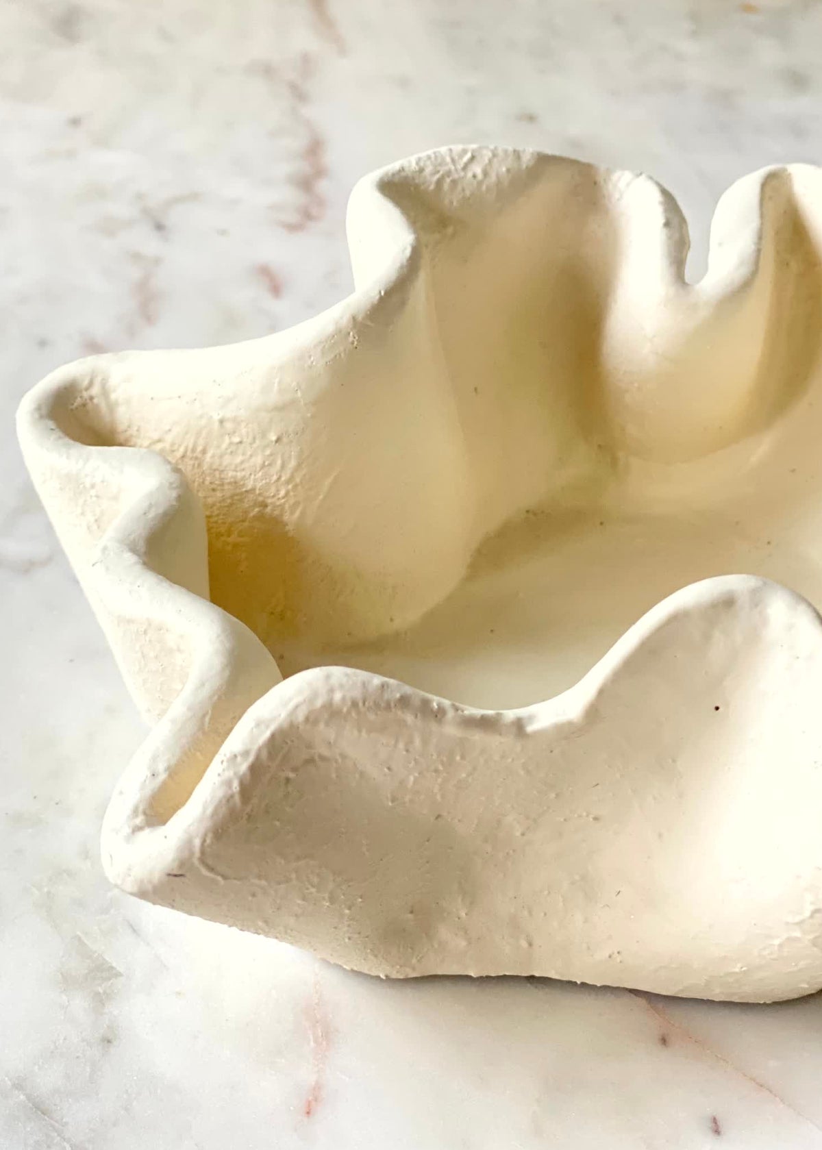 Ivory Wave Trinket Tray