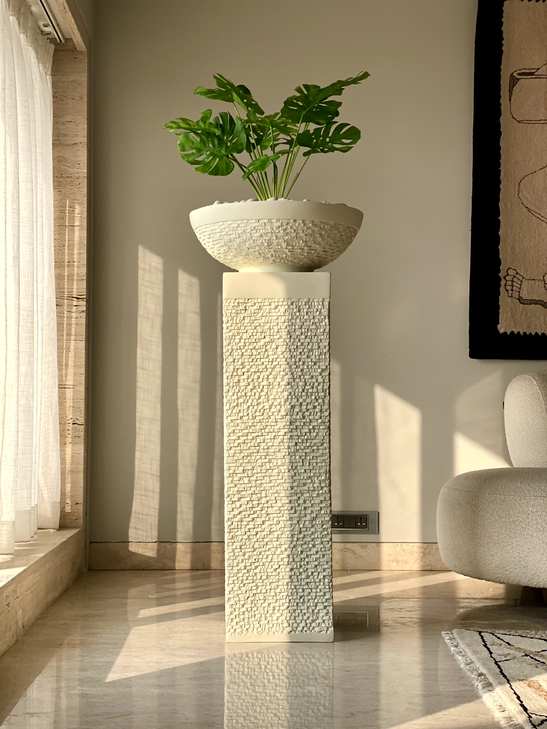 Masami Shaft Planters - Ivory