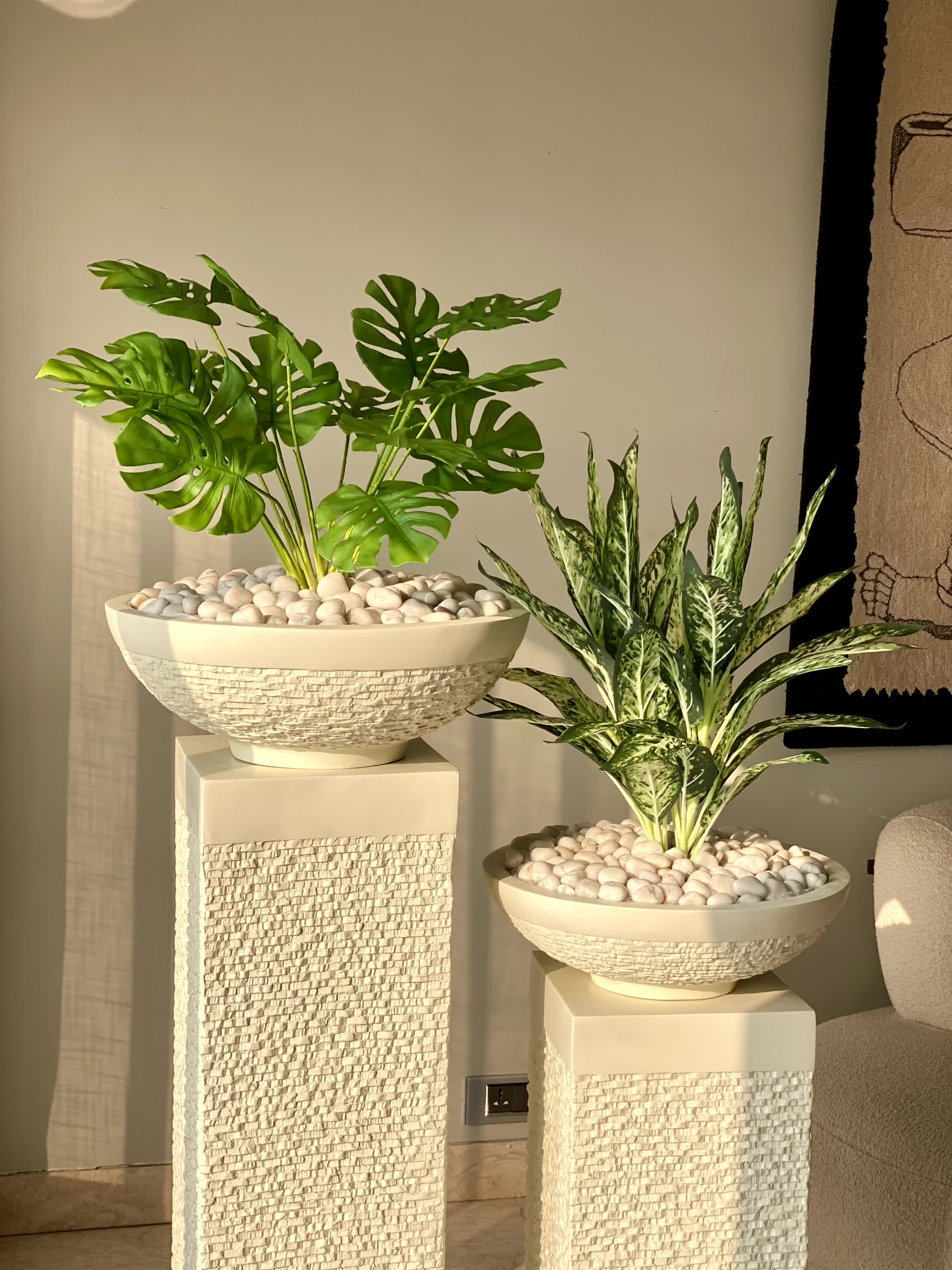 Masami Shaft Planters - Ivory