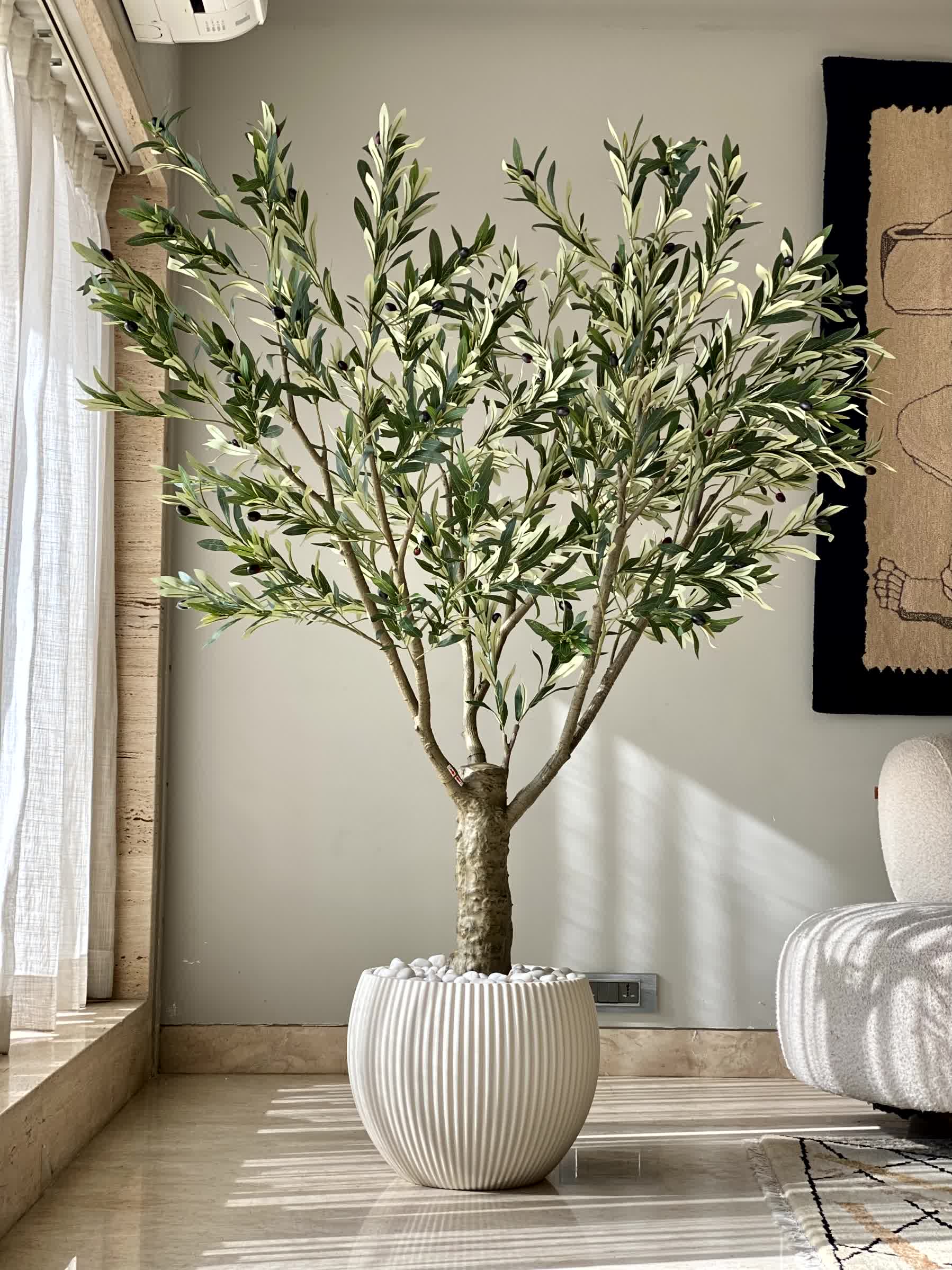 Artificial Mediterria Olive Statement Plant - 6 Feet