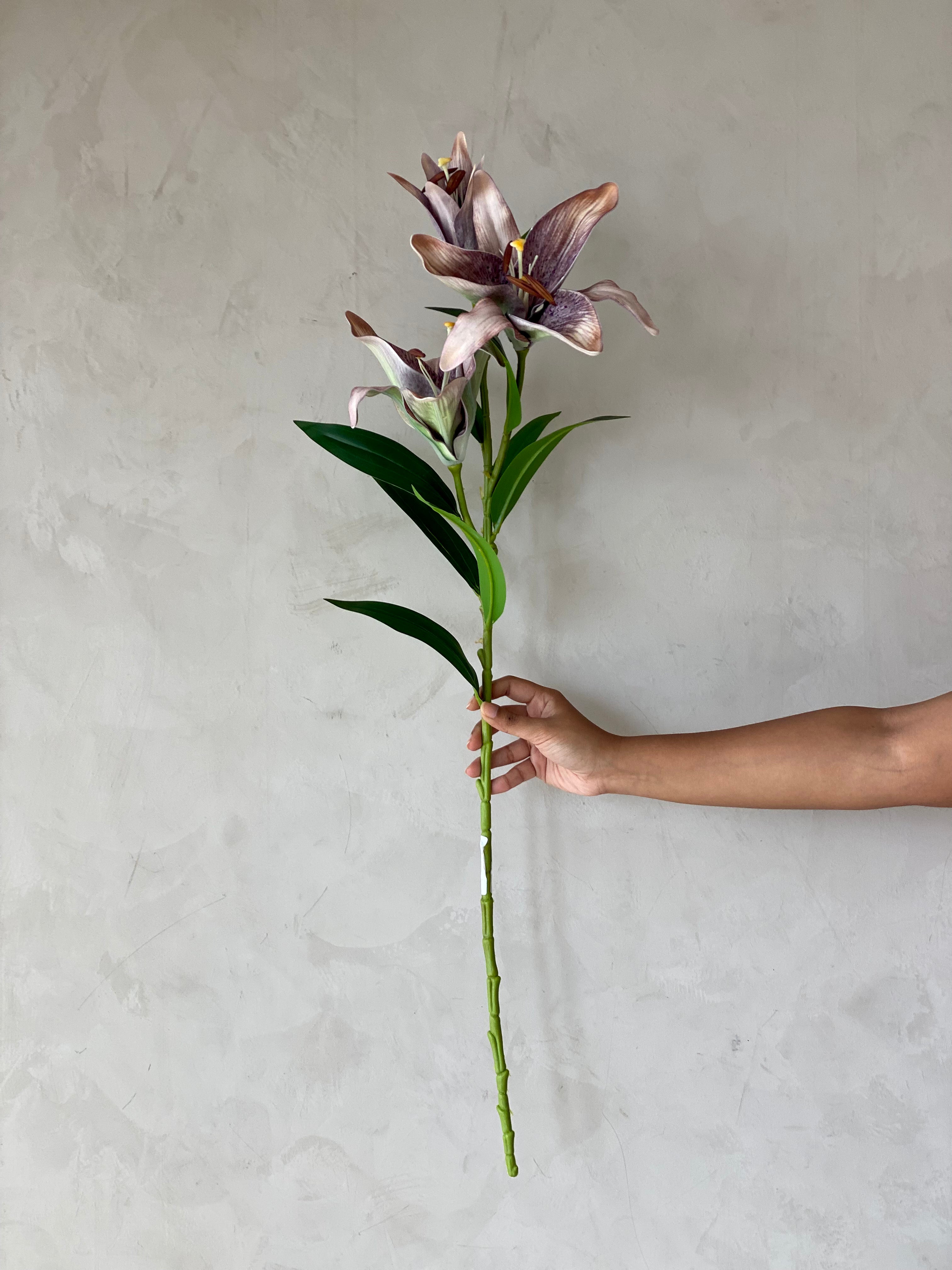 Artificial Mystic Lilly Flower Stem - (One Stem) Pink