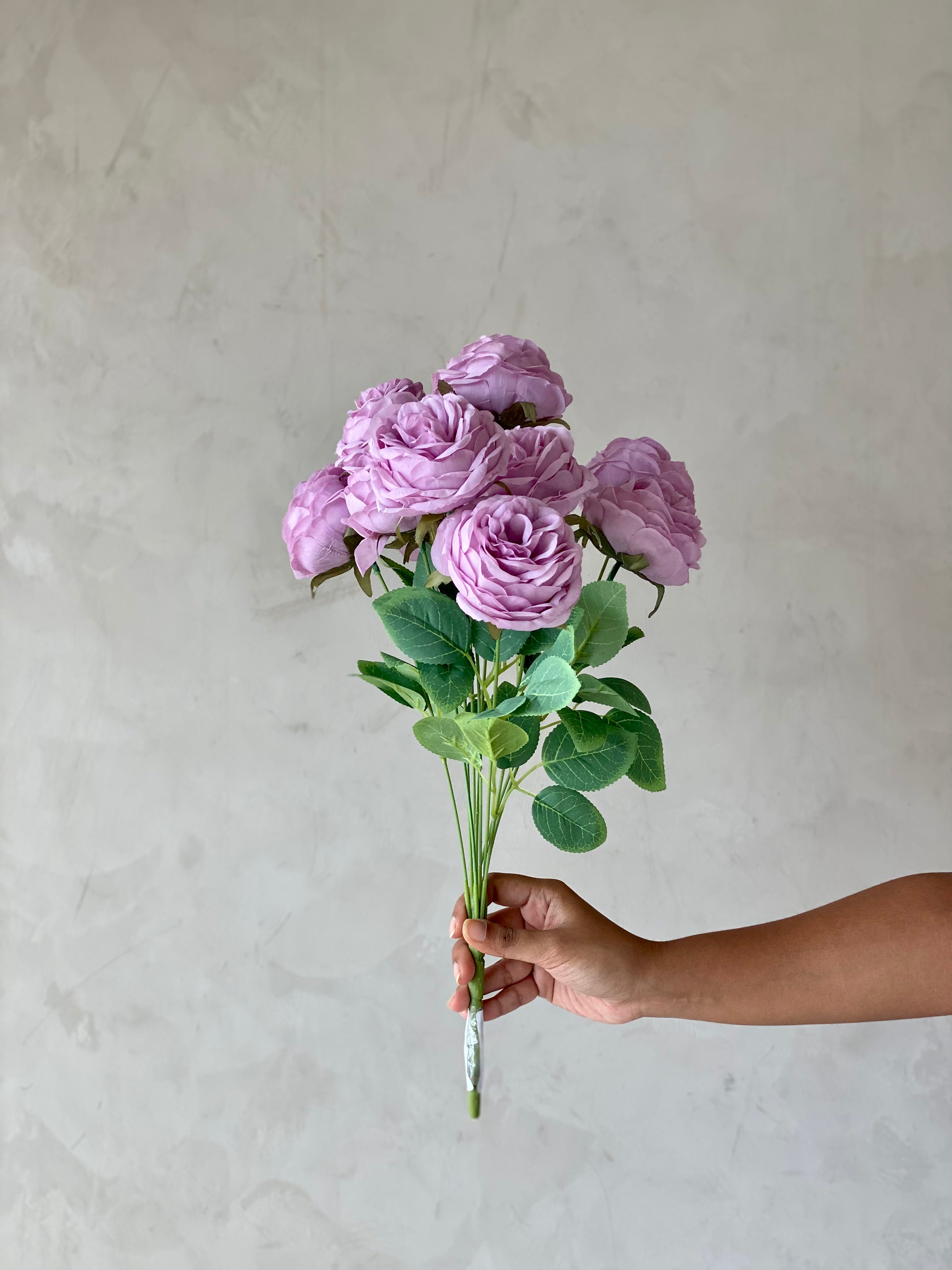 Artificial Breeze Rose Bunch - Lavender